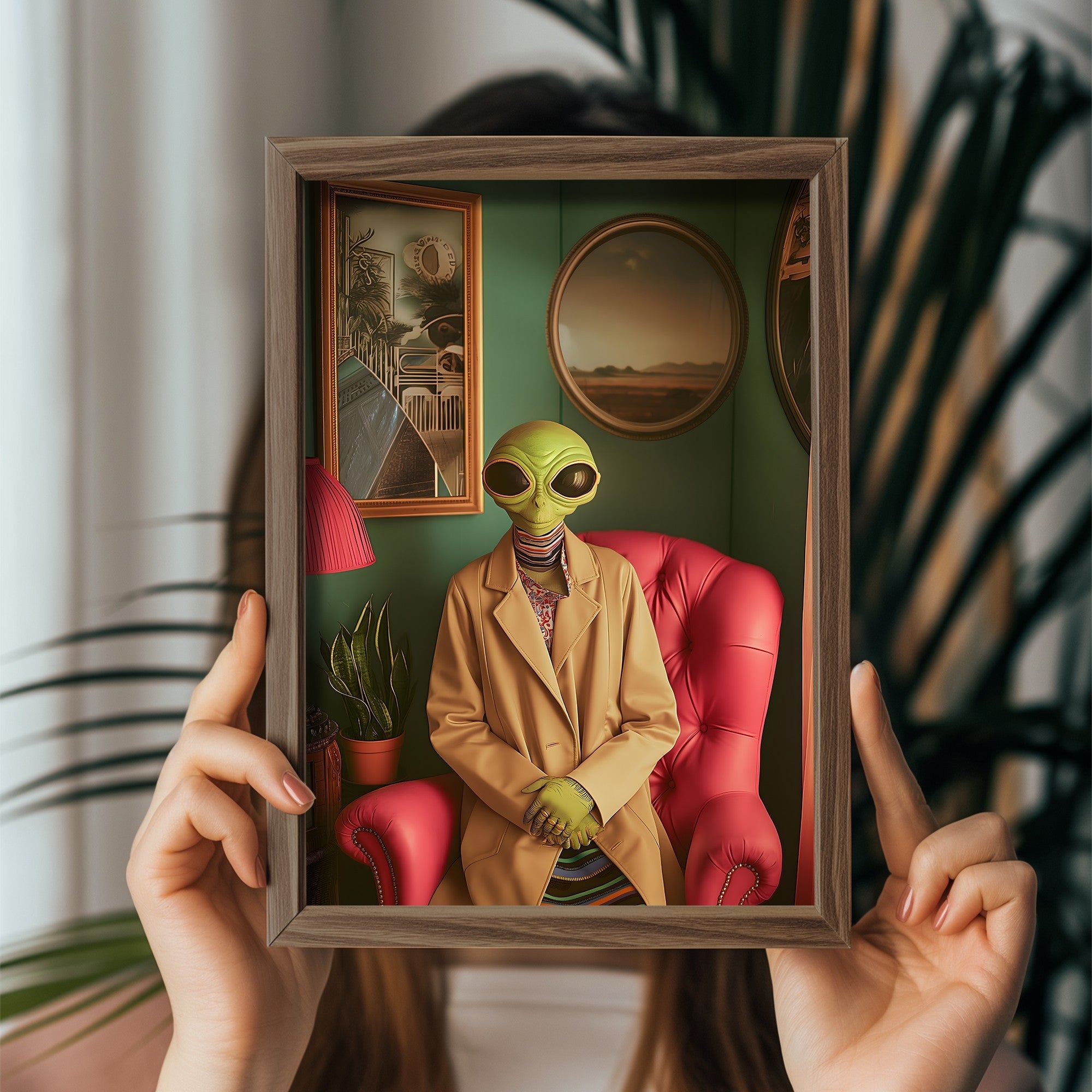 Quadro Decorativo MDF Emoldurado GE240-L Multicolor 35x47cm - Impressão UV em Madeira de Pinho