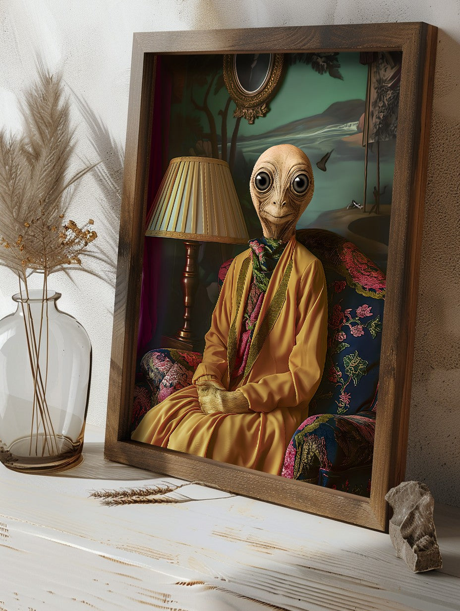 Quadro Decorativo MDF Emoldurado Multicolor GE241-L - Impressão UV em Madeira de Pinho 35x47cm