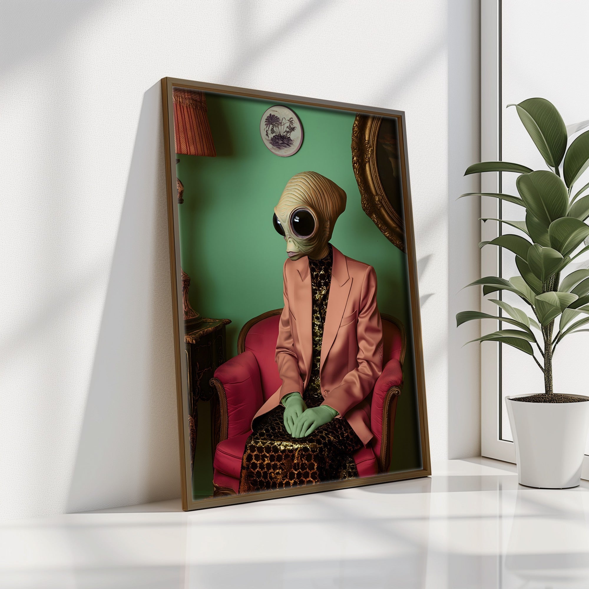 Quadro Decorativo MDF Emoldurado Multicolor GE242-L - Impressão UV em Madeira de Pinho 35x47cm