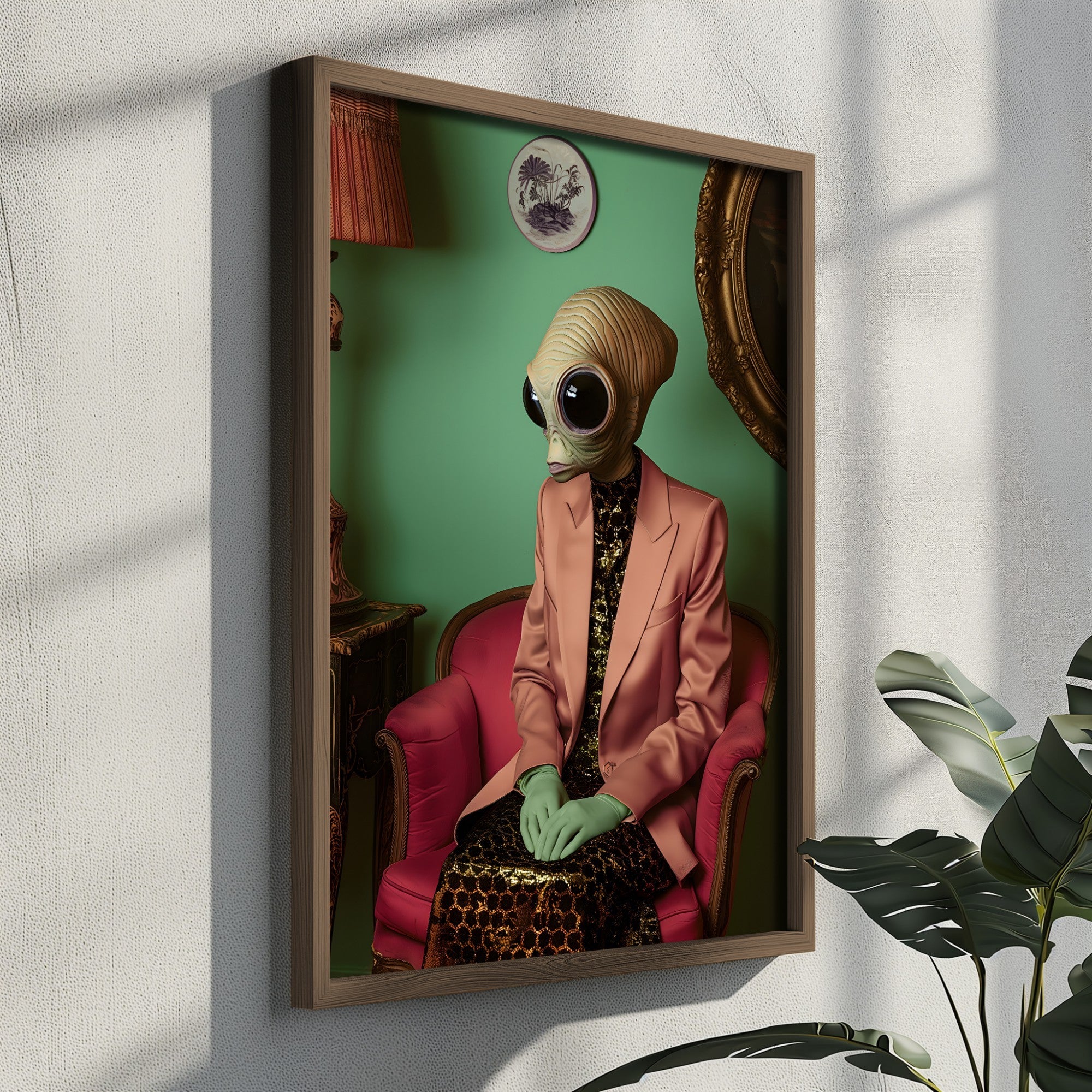 Quadro Decorativo MDF Emoldurado Multicolor GE242-L - Impressão UV em Madeira de Pinho 35x47cm