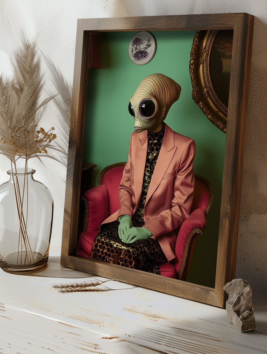 Quadro Decorativo MDF Emoldurado Multicolor GE242-L - Impressão UV em Madeira de Pinho 35x47cm