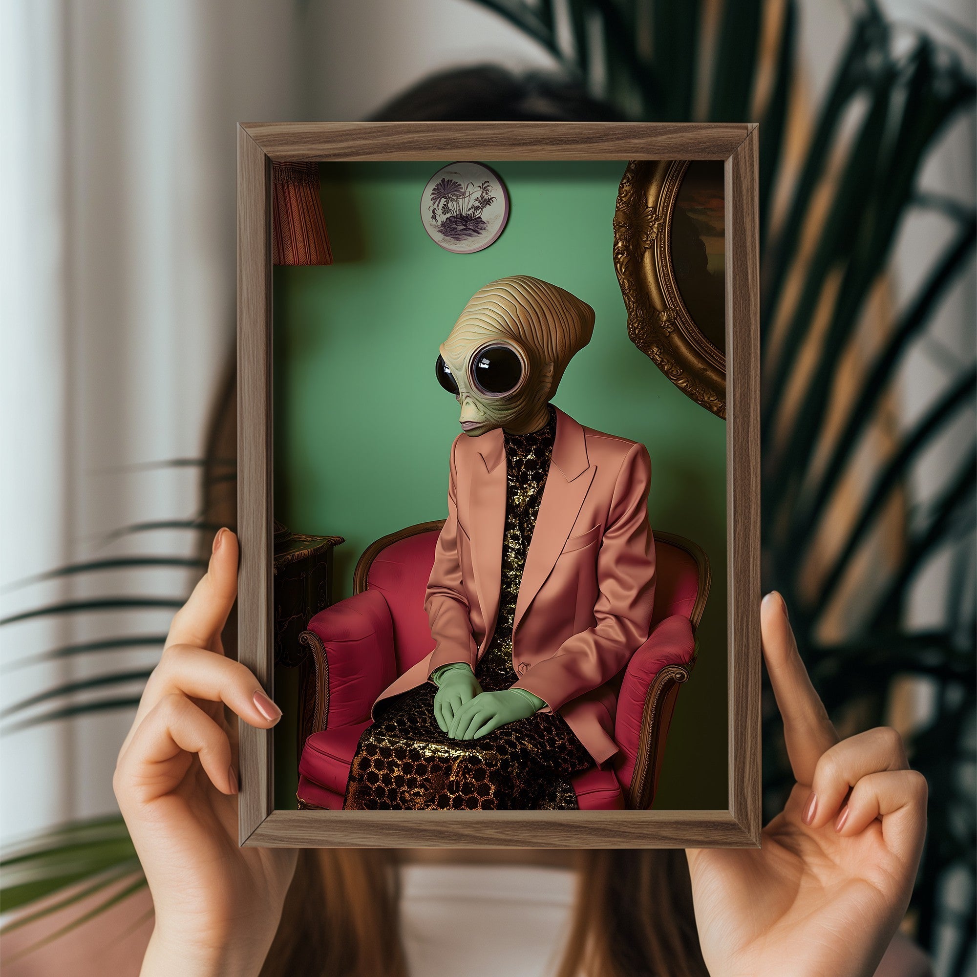 Quadro Decorativo MDF Emoldurado Multicolor GE242-L - Impressão UV em Madeira de Pinho 35x47cm