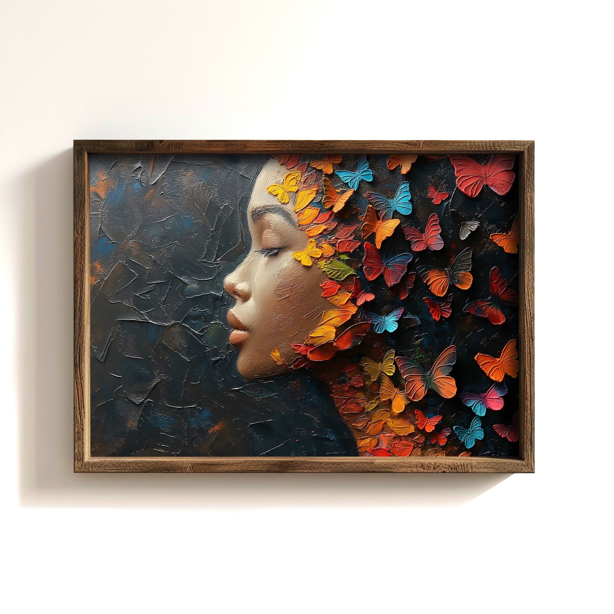 Quadro Decorativo MDF Emoldurado GE243-L Multicolor 35x47cm - Impressão UV em Madeira de Pinho