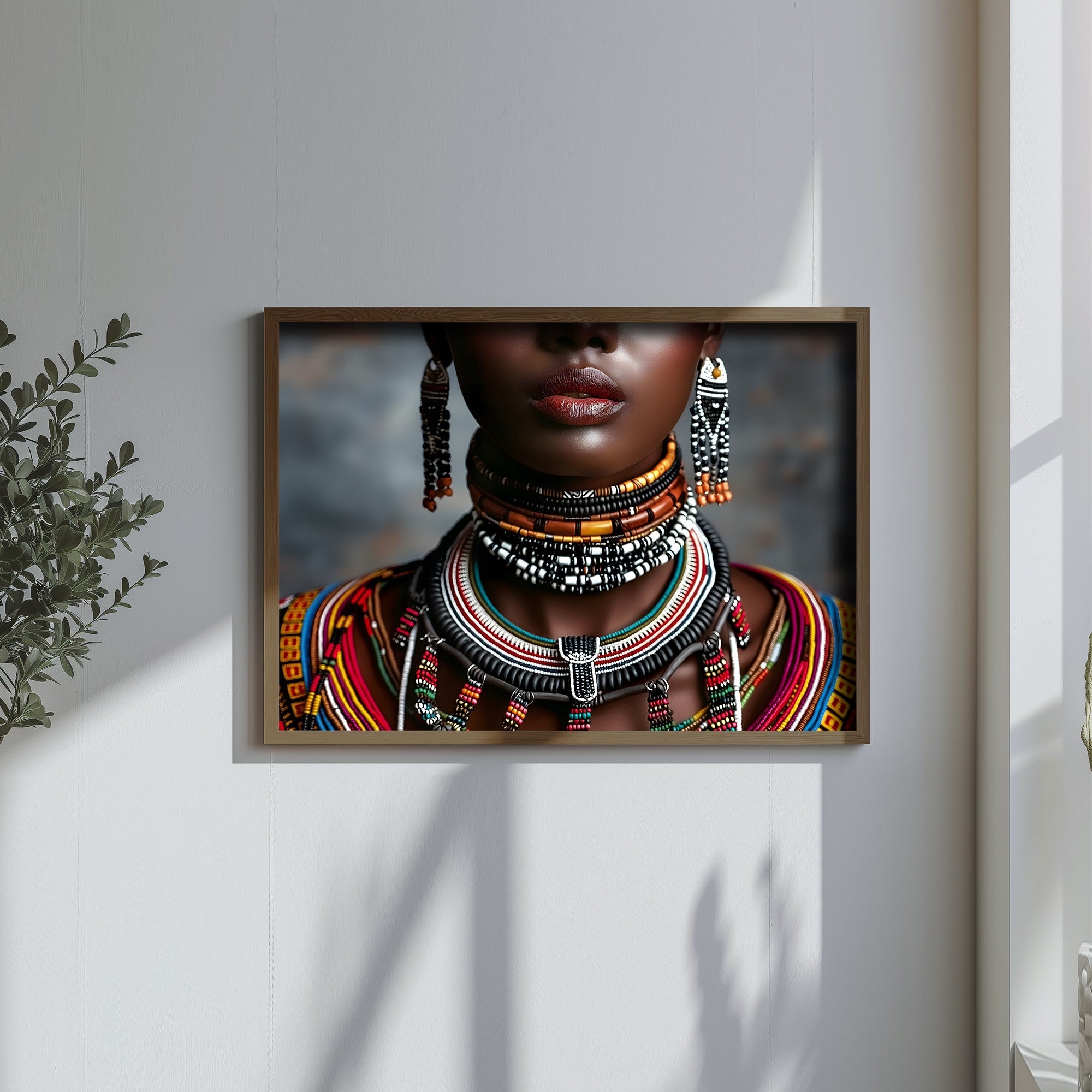 Quadro Decorativo MDF Emoldurado Multicolor GE244-L - Impressão UV em Madeira de Pinho 35x47cm