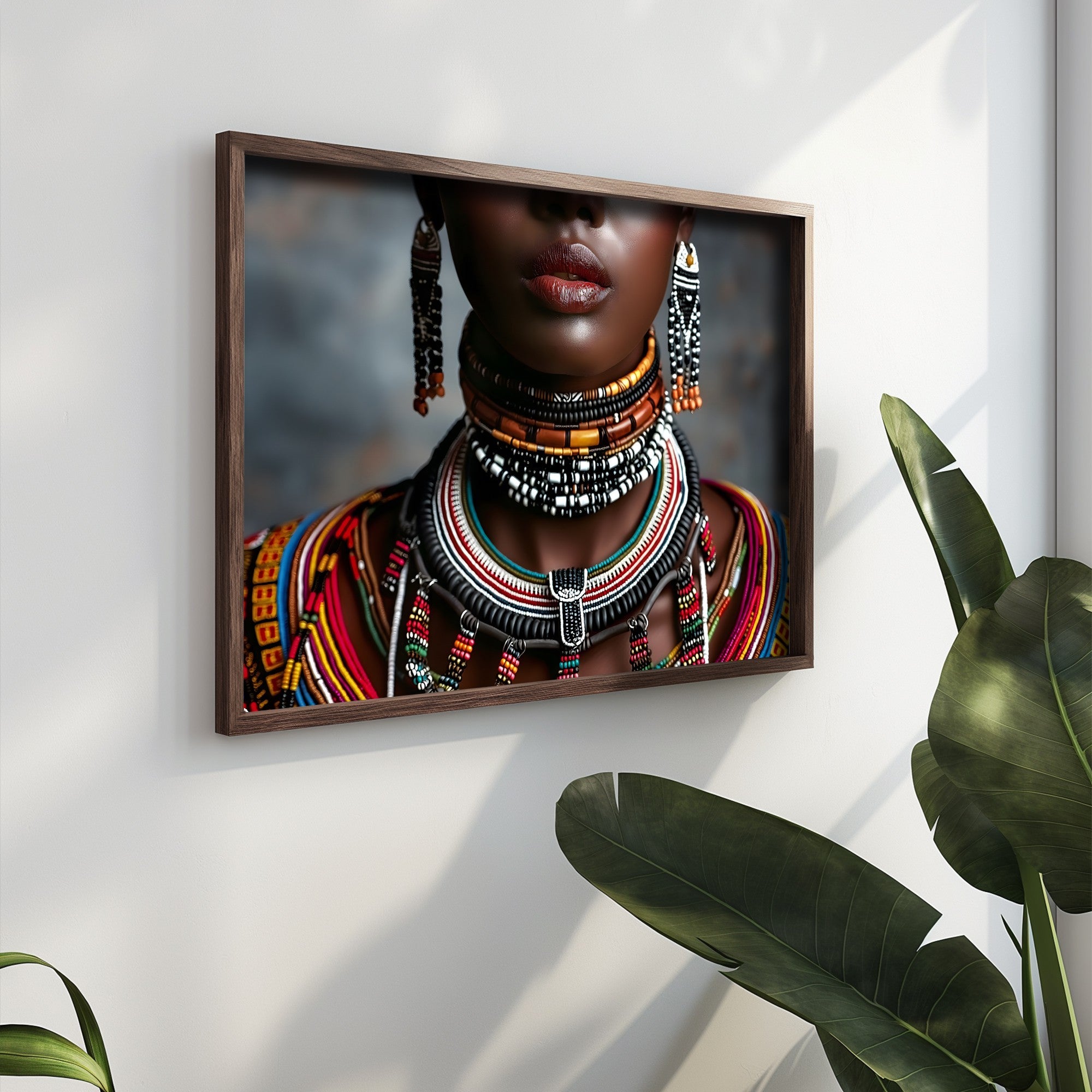 Quadro Decorativo MDF Emoldurado Multicolor GE244-L - Impressão UV em Madeira de Pinho 35x47cm