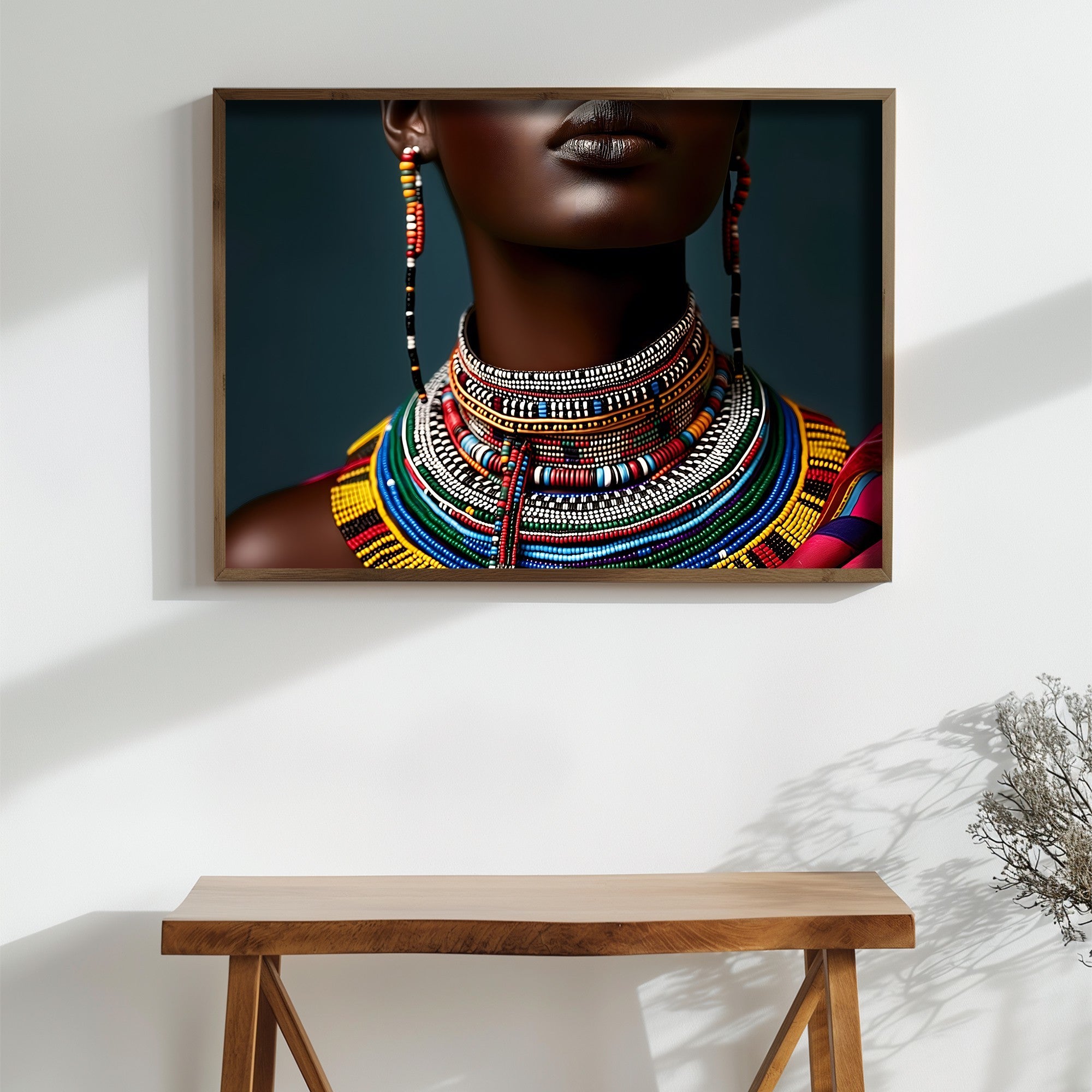 Quadro Decorativo MDF Emoldurado Multicolor GE246-L - Impressão UV em Madeira de Pinho 35x47cm