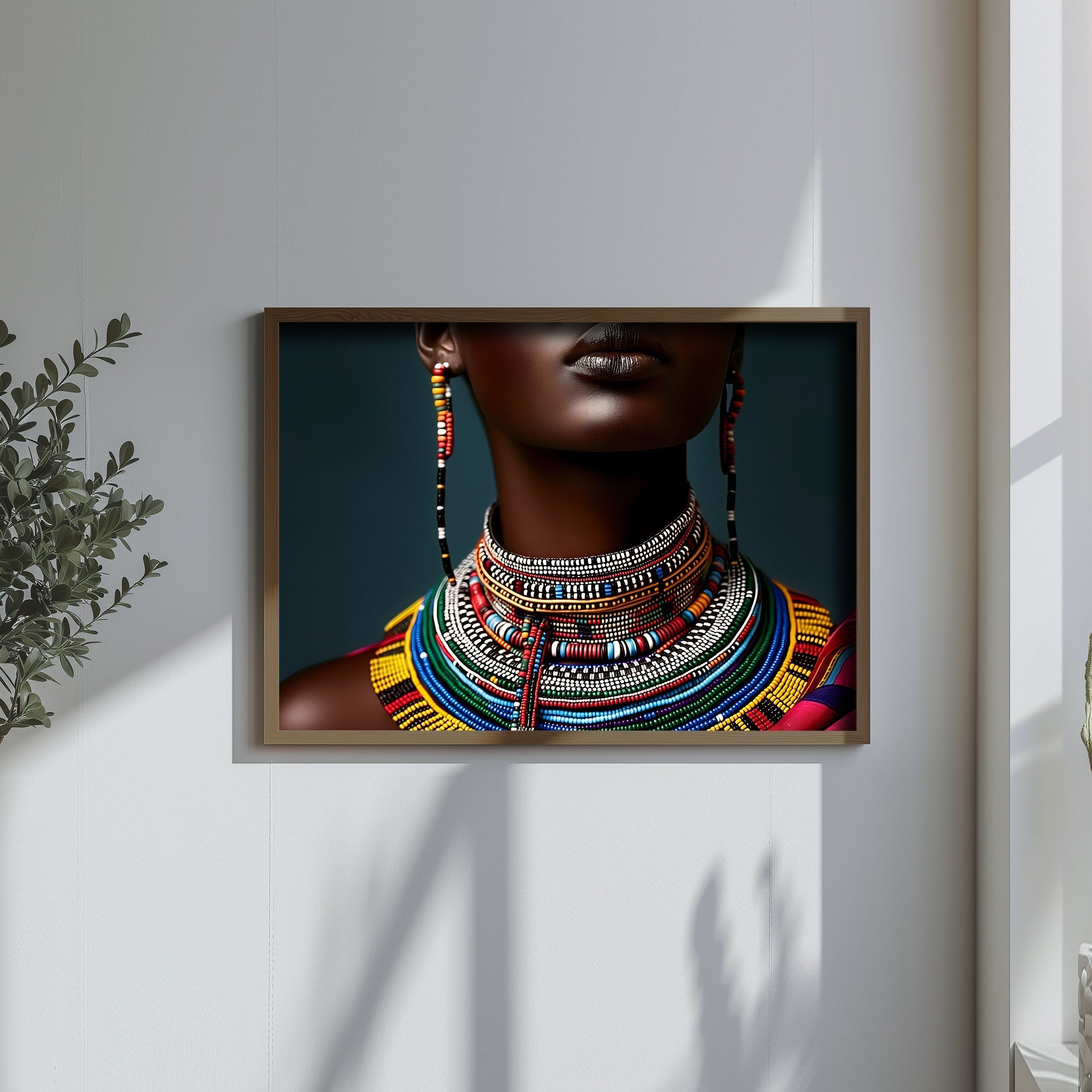 Quadro Decorativo MDF Emoldurado Multicolor GE246-L - Impressão UV em Madeira de Pinho 35x47cm