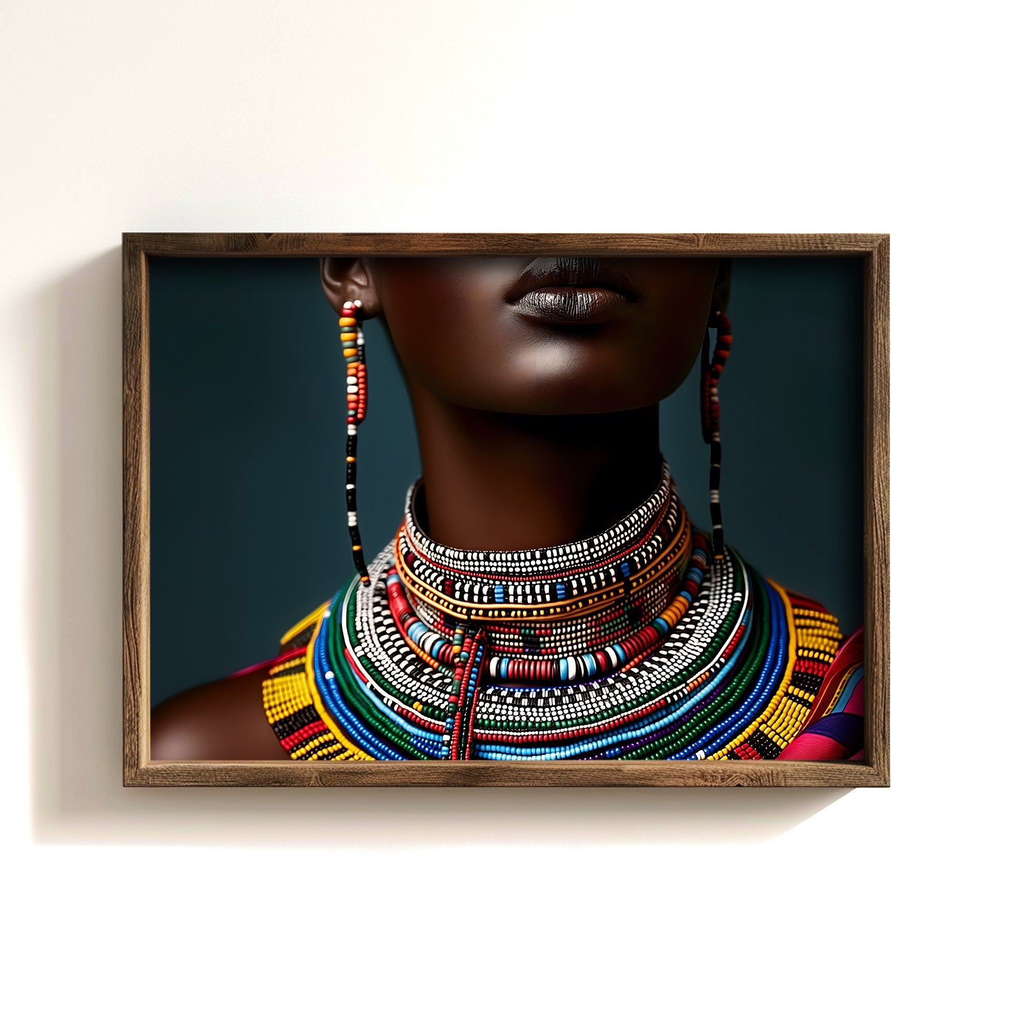 Quadro Decorativo MDF Emoldurado Multicolor GE246-L - Impressão UV em Madeira de Pinho 35x47cm