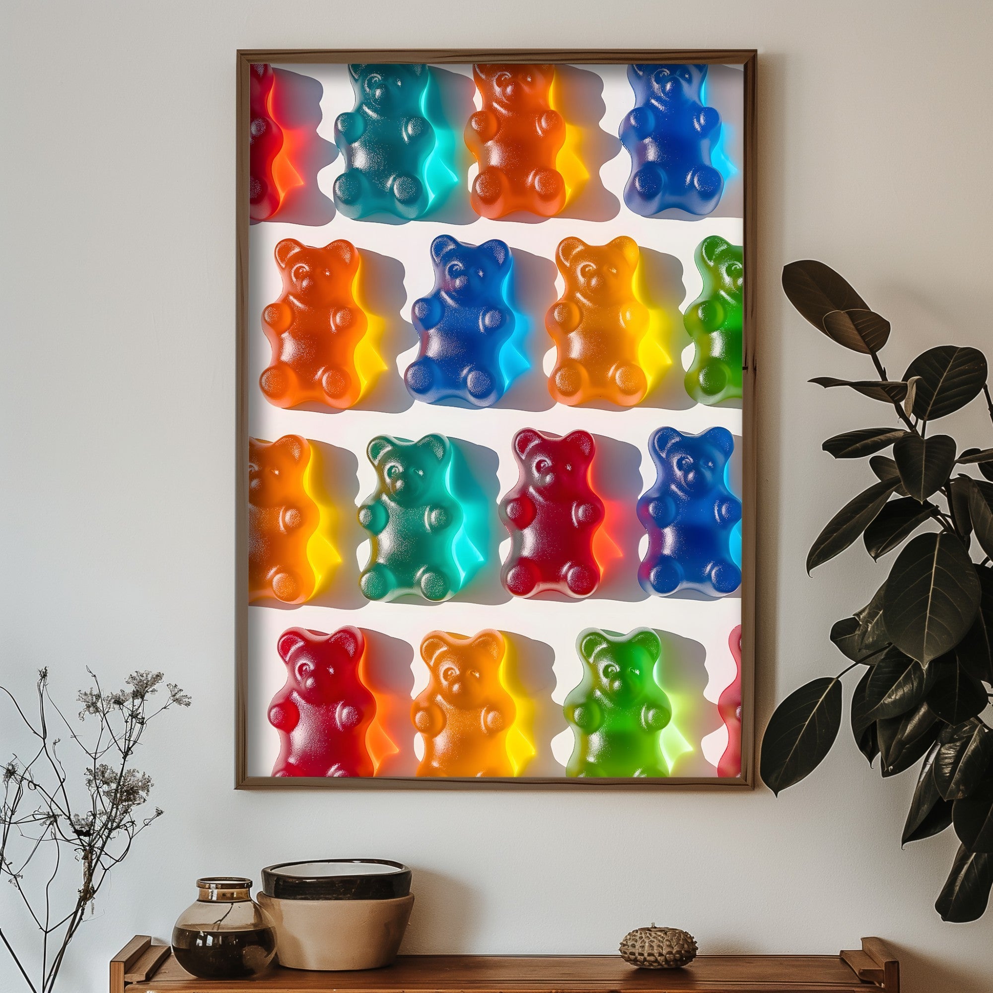 Quadro Decorativo MDF Emoldurado GE247-L Multicolor 35x47cm - Impressão UV em Madeira de Pinho