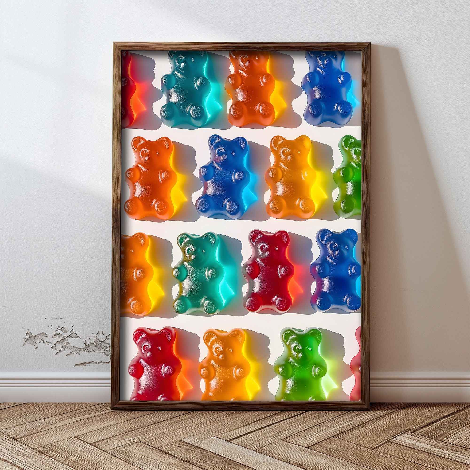 Quadro Decorativo MDF Emoldurado GE247-L Multicolor 35x47cm - Impressão UV em Madeira de Pinho