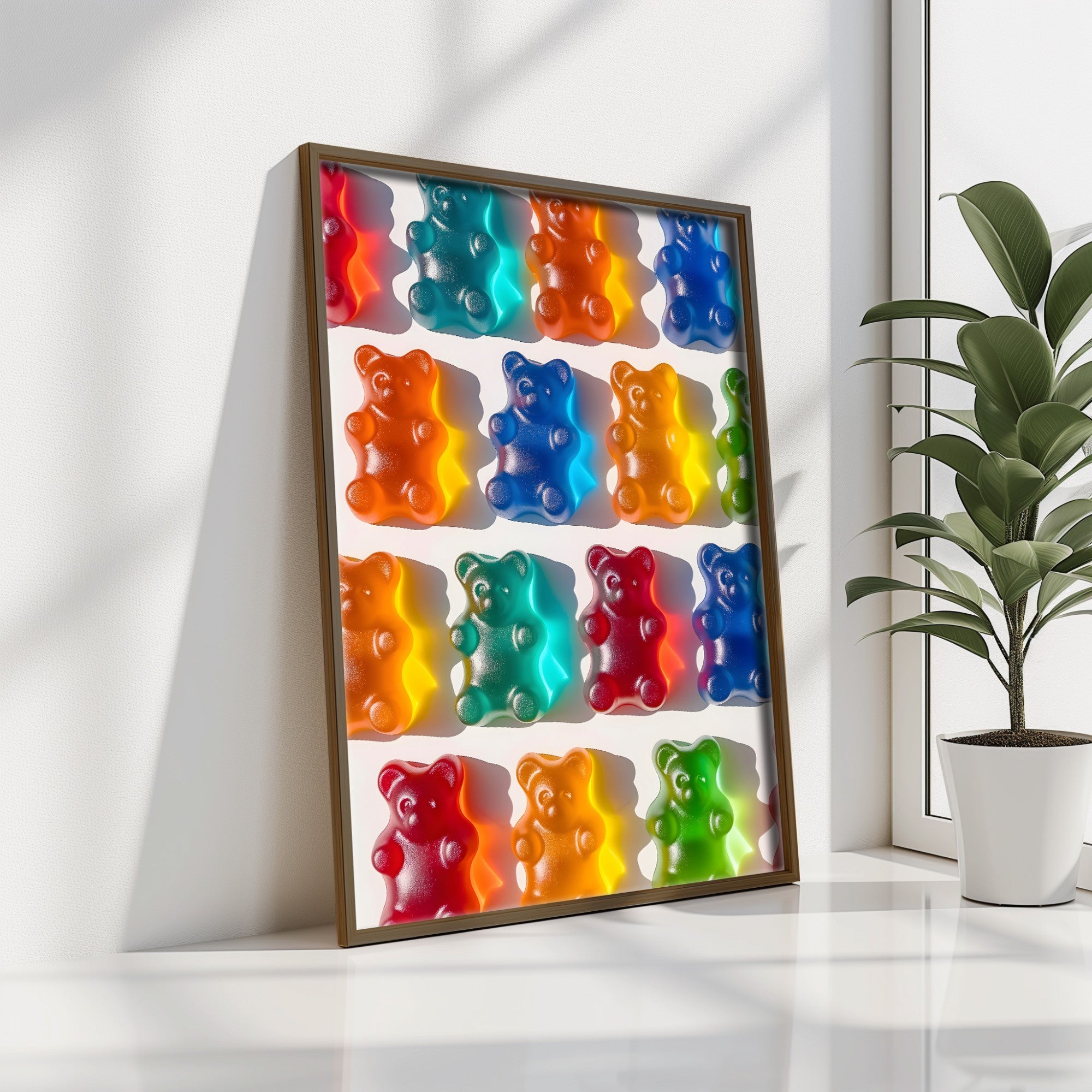 Quadro Decorativo MDF Emoldurado GE247-L Multicolor 35x47cm - Impressão UV em Madeira de Pinho