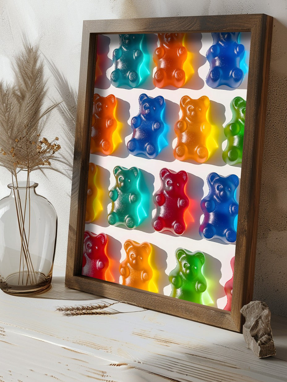 Quadro Decorativo MDF Emoldurado GE247-L Multicolor 35x47cm - Impressão UV em Madeira de Pinho