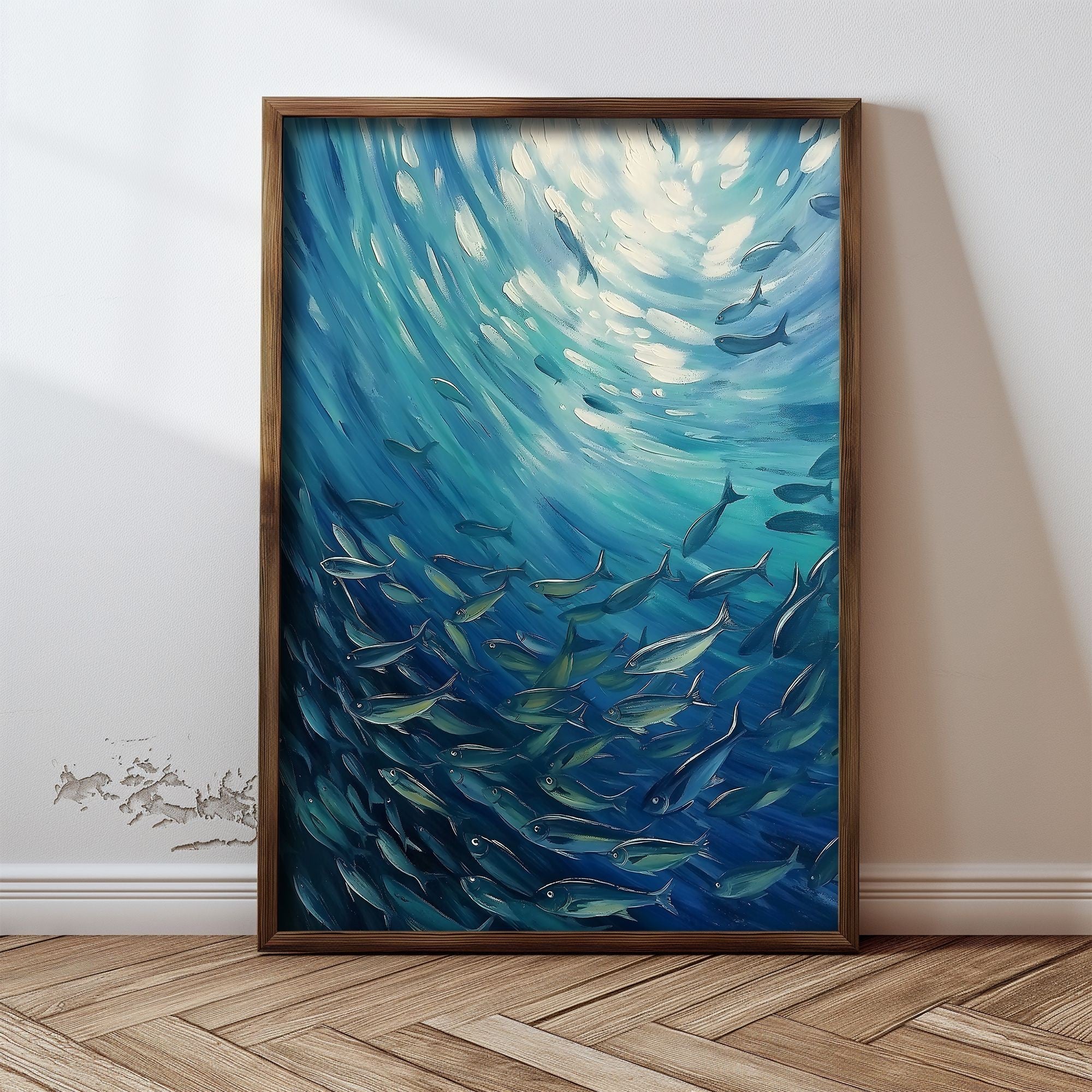 Quadro Decorativo MDF Emoldurado Multicolor GE248-L - Impressão UV em Madeira de Pinho 35x47cm