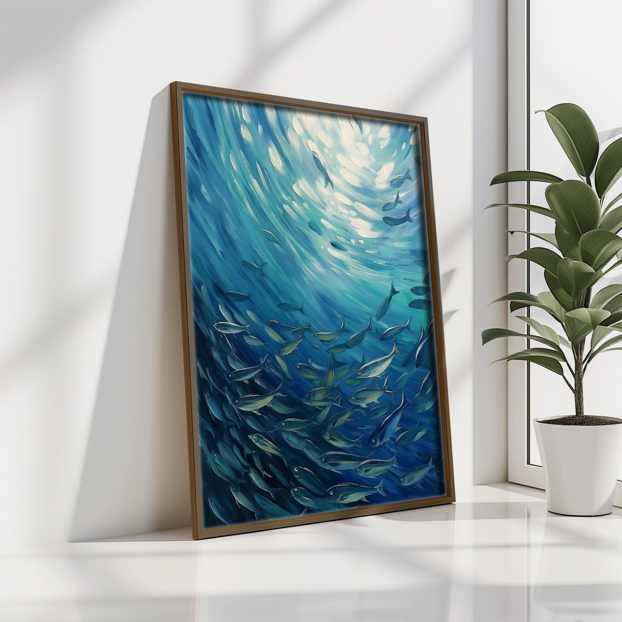 Quadro Decorativo MDF Emoldurado Multicolor GE248-L - Impressão UV em Madeira de Pinho 35x47cm