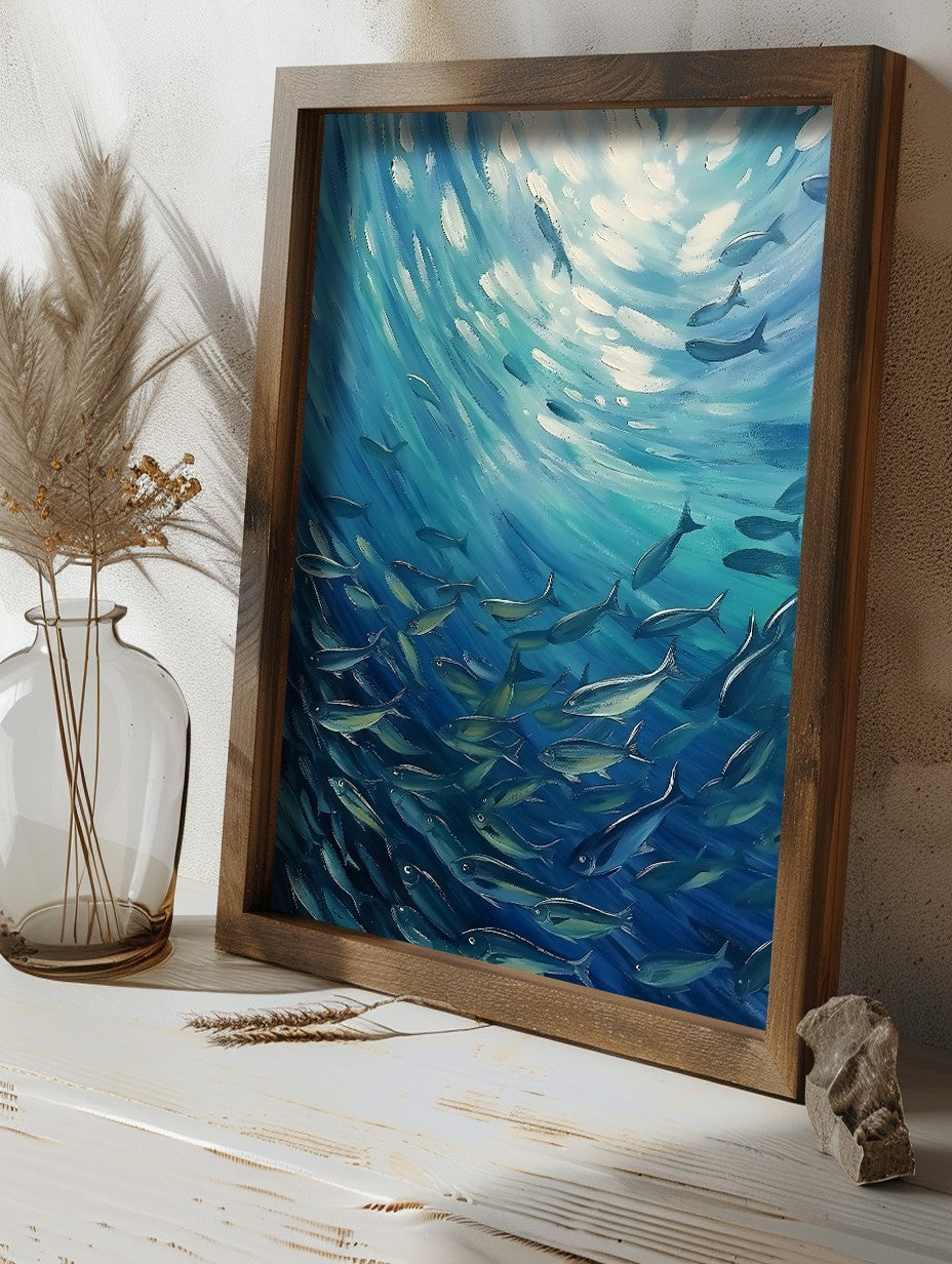 Quadro Decorativo MDF Emoldurado Multicolor GE248-L - Impressão UV em Madeira de Pinho 35x47cm