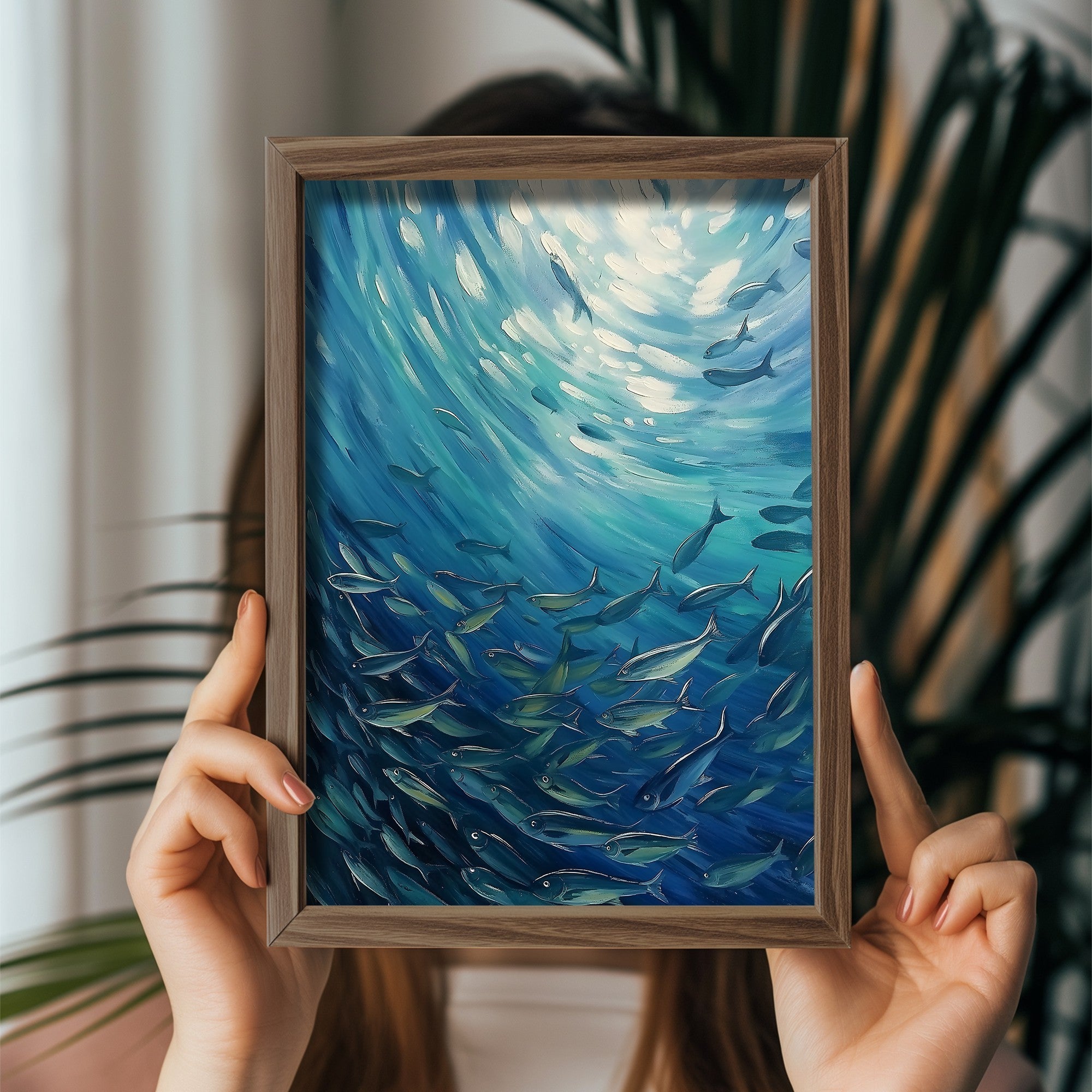 Quadro Decorativo MDF Emoldurado Multicolor GE248-L - Impressão UV em Madeira de Pinho 35x47cm