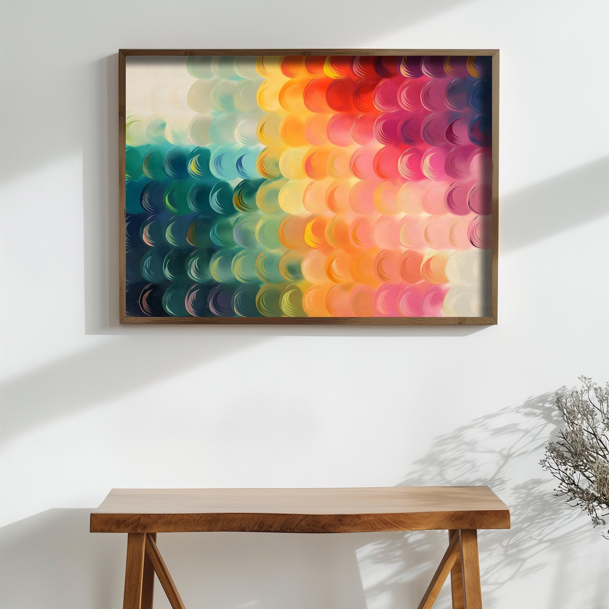 Quadro Decorativo MDF Emoldurado Multicolor GE249-L - Impressão UV em Madeira de Pinho 35x47cm