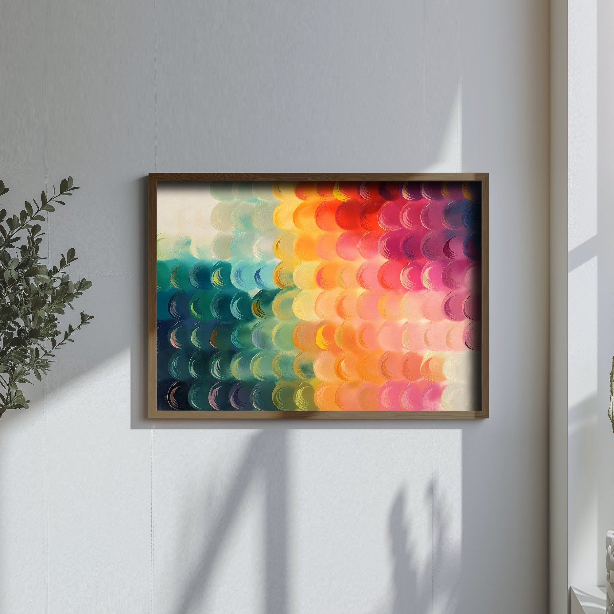 Quadro Decorativo MDF Emoldurado Multicolor GE249-L - Impressão UV em Madeira de Pinho 35x47cm