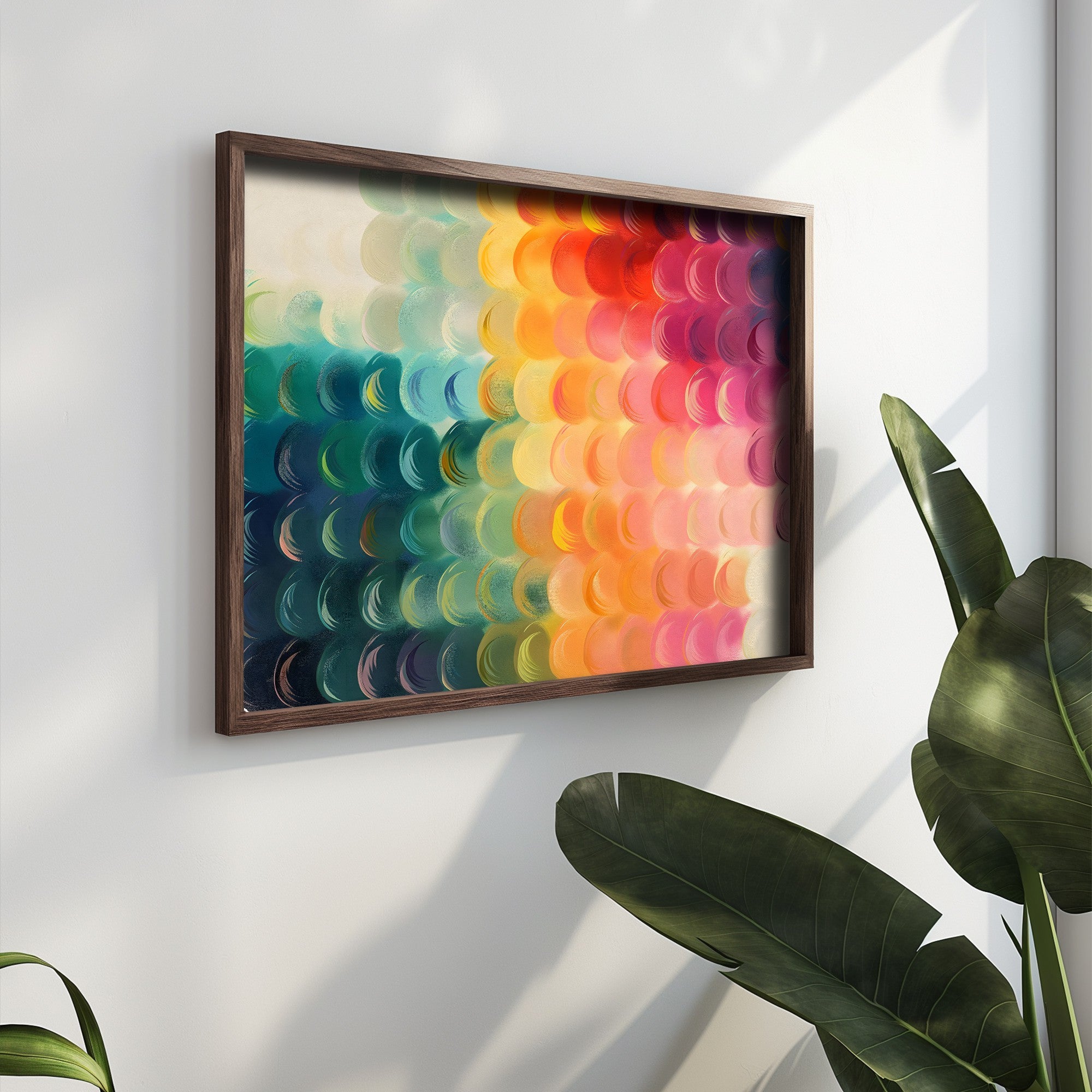 Quadro Decorativo MDF Emoldurado Multicolor GE249-L - Impressão UV em Madeira de Pinho 35x47cm