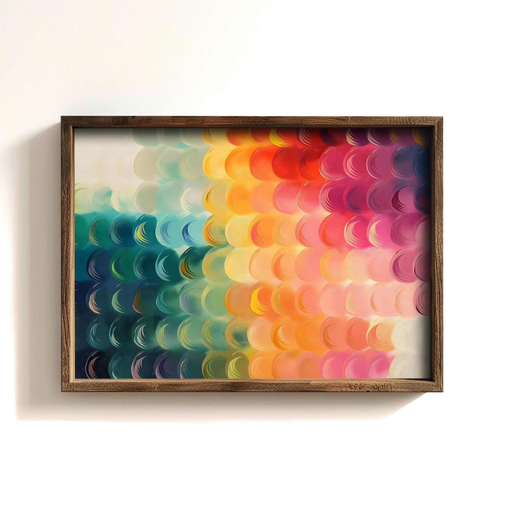 Quadro Decorativo MDF Emoldurado Multicolor GE249-L - Impressão UV em Madeira de Pinho 35x47cm