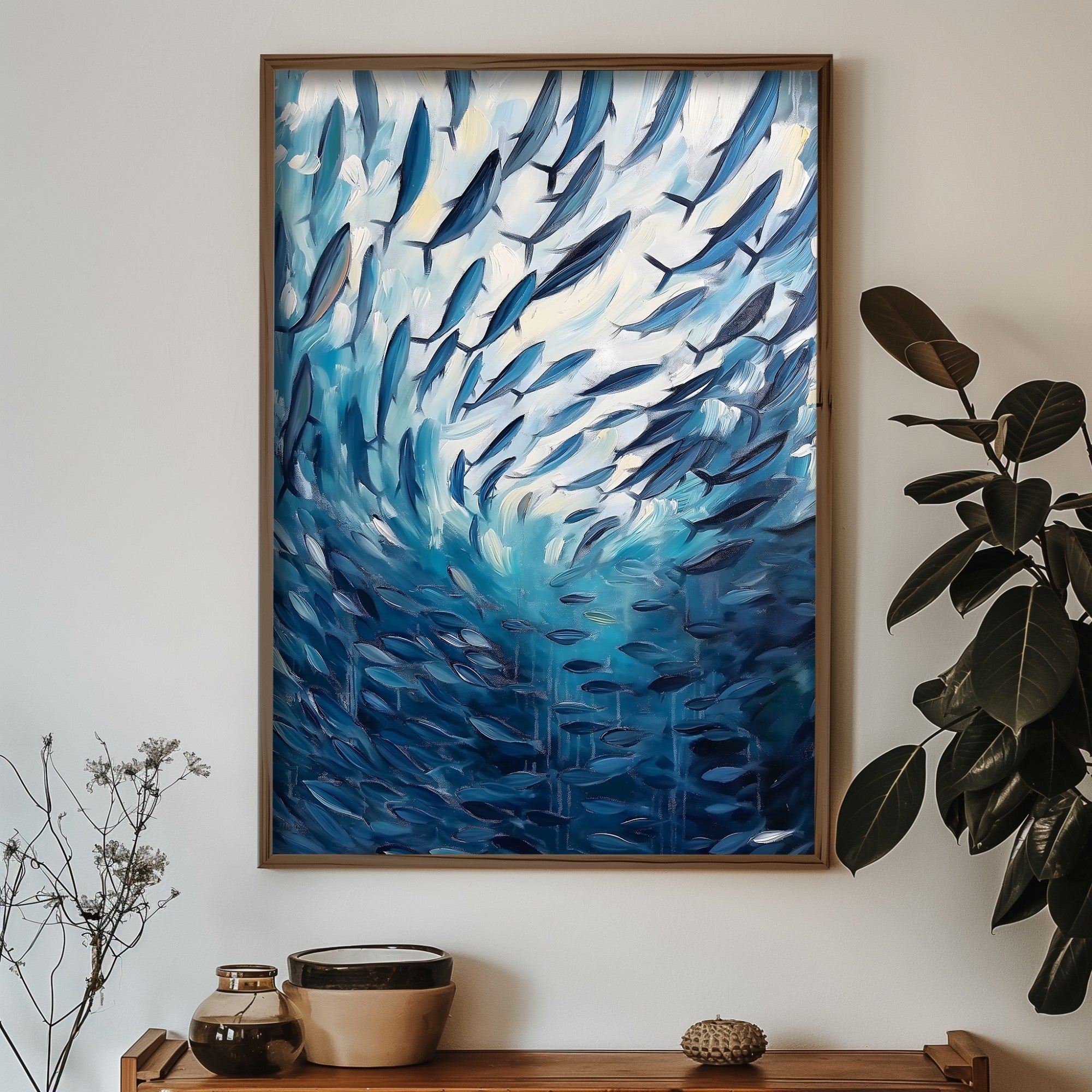 Quadro Decorativo MDF Emoldurado GE250-L Multicolor 35x47cm - Impressão UV em Madeira de Pinho