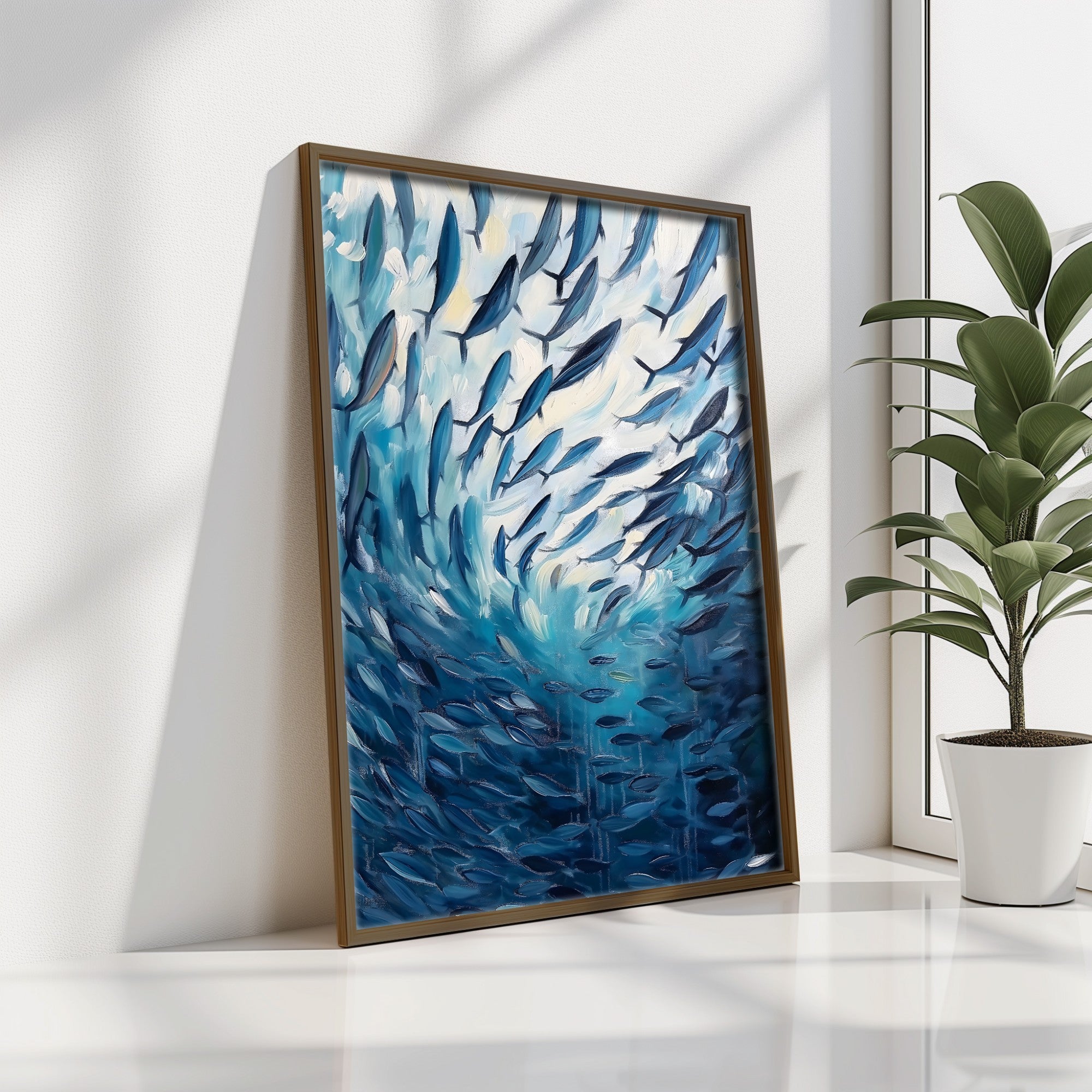 Quadro Decorativo MDF Emoldurado GE250-L Multicolor 35x47cm - Impressão UV em Madeira de Pinho