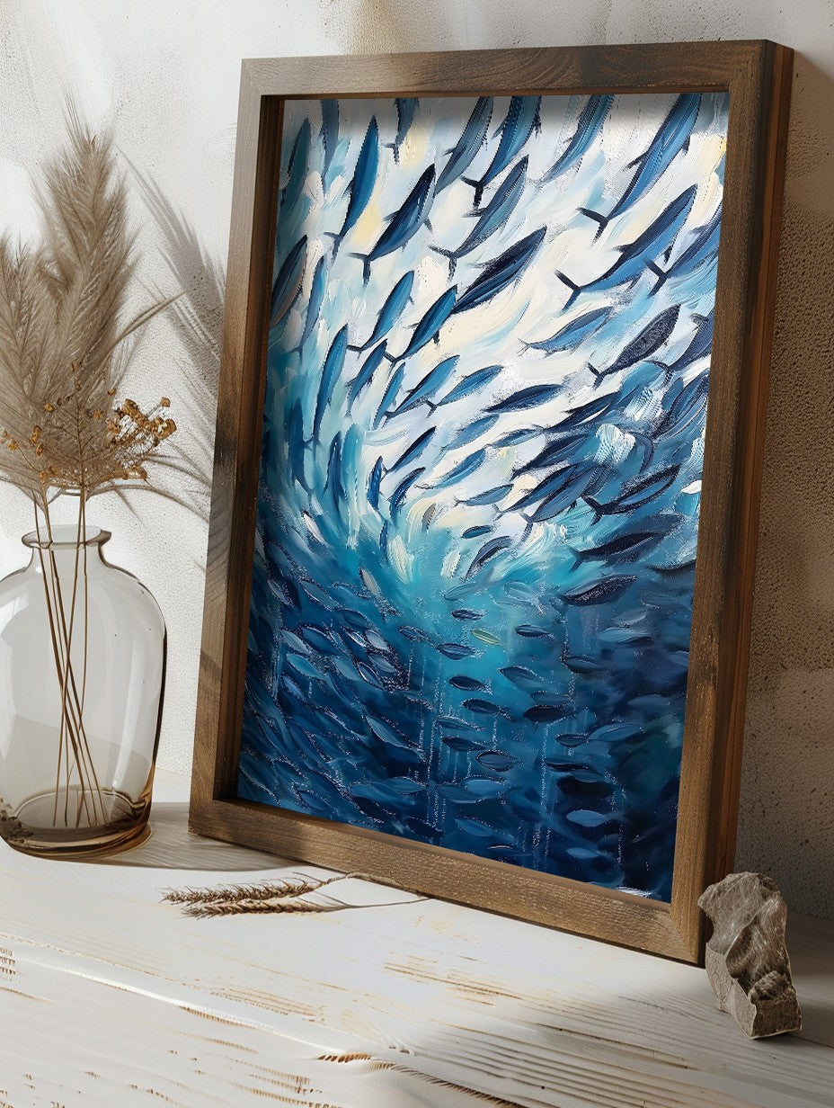 Quadro Decorativo MDF Emoldurado GE250-L Multicolor 35x47cm - Impressão UV em Madeira de Pinho