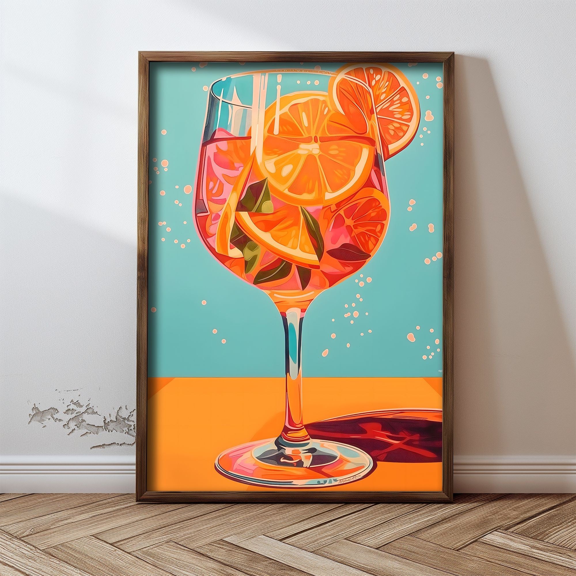 Quadro Decorativo MDF Emoldurado Multicolor GE251-L - Impressão UV em Madeira de Pinho 35x47cm