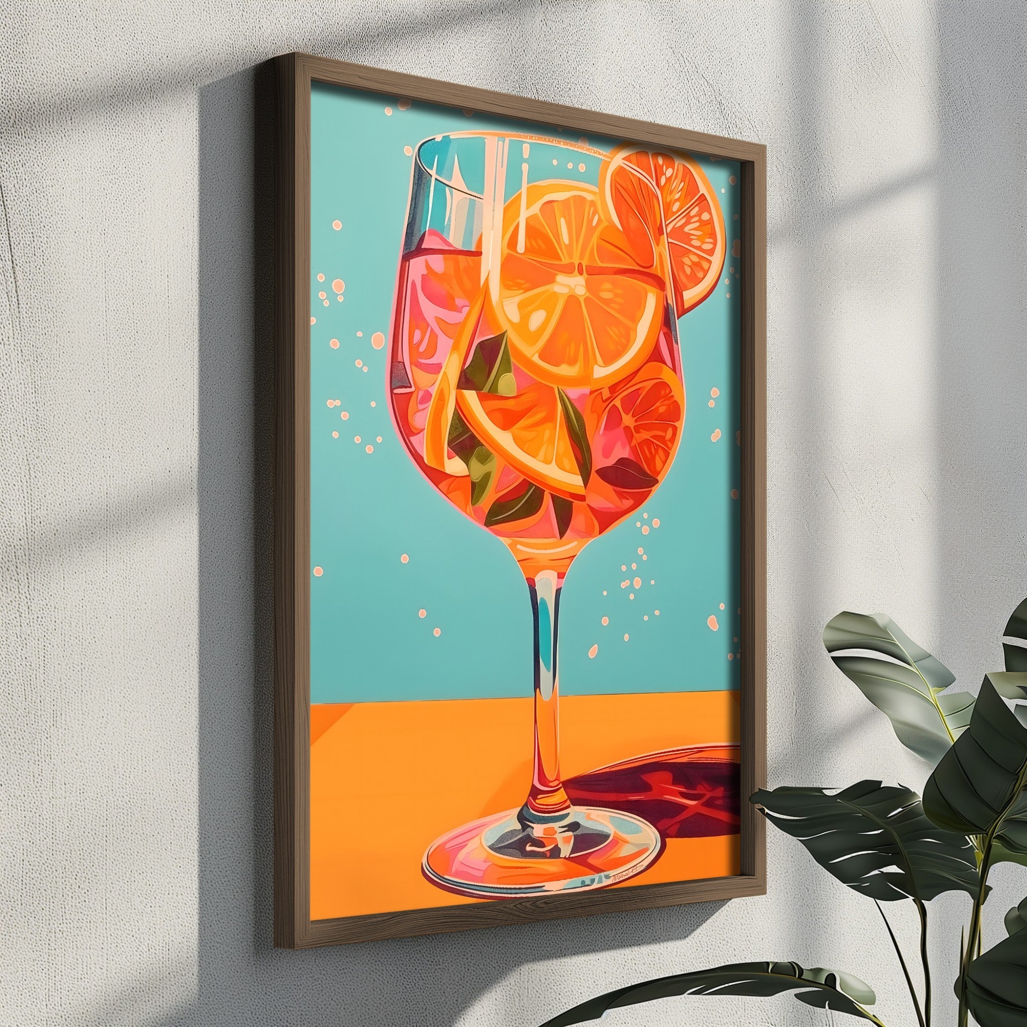 Quadro Decorativo MDF Emoldurado Multicolor GE251-L - Impressão UV em Madeira de Pinho 35x47cm