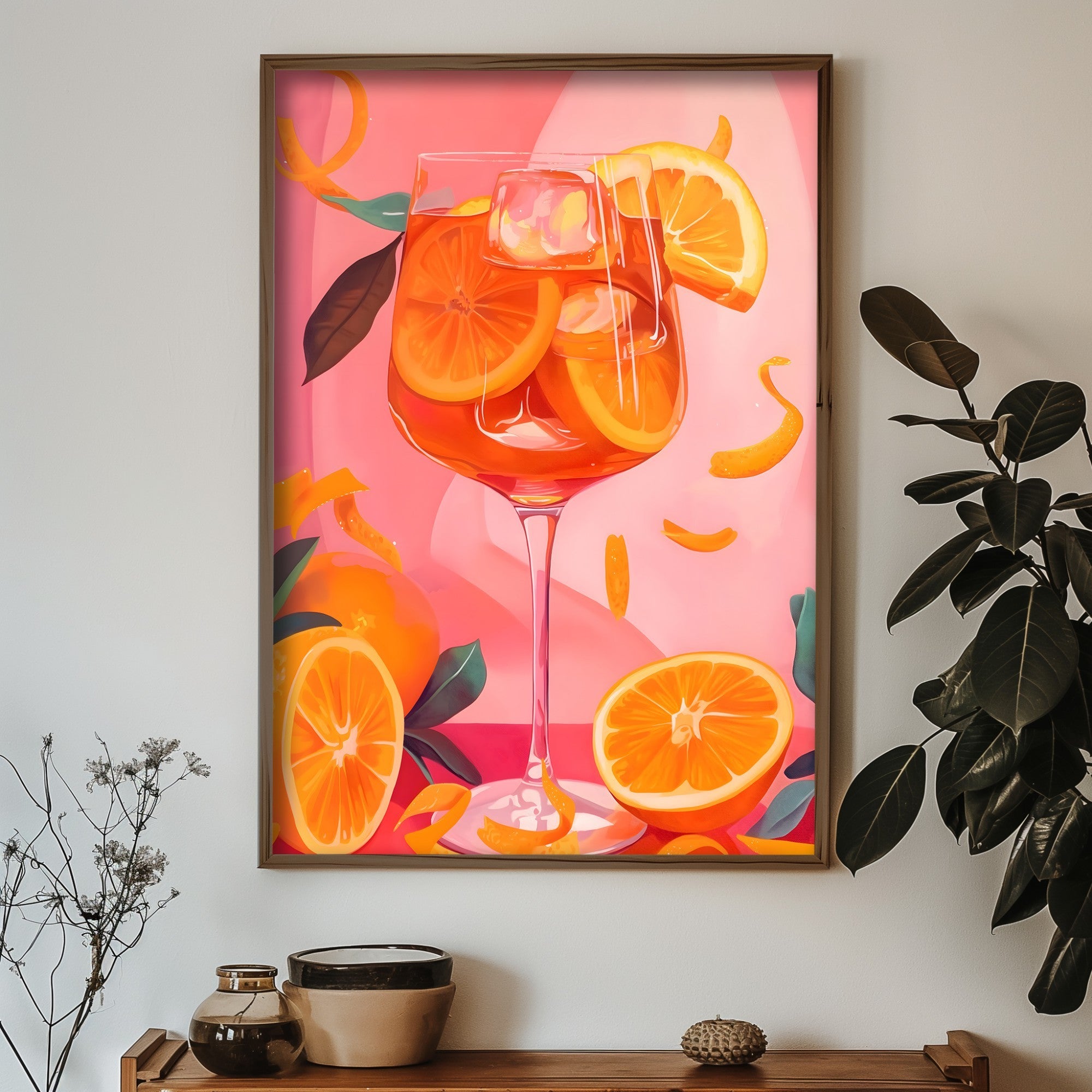 Quadro Decorativo MDF Emoldurado GE252-L Multicolor 35x47cm - Impressão UV em Madeira de Pinho