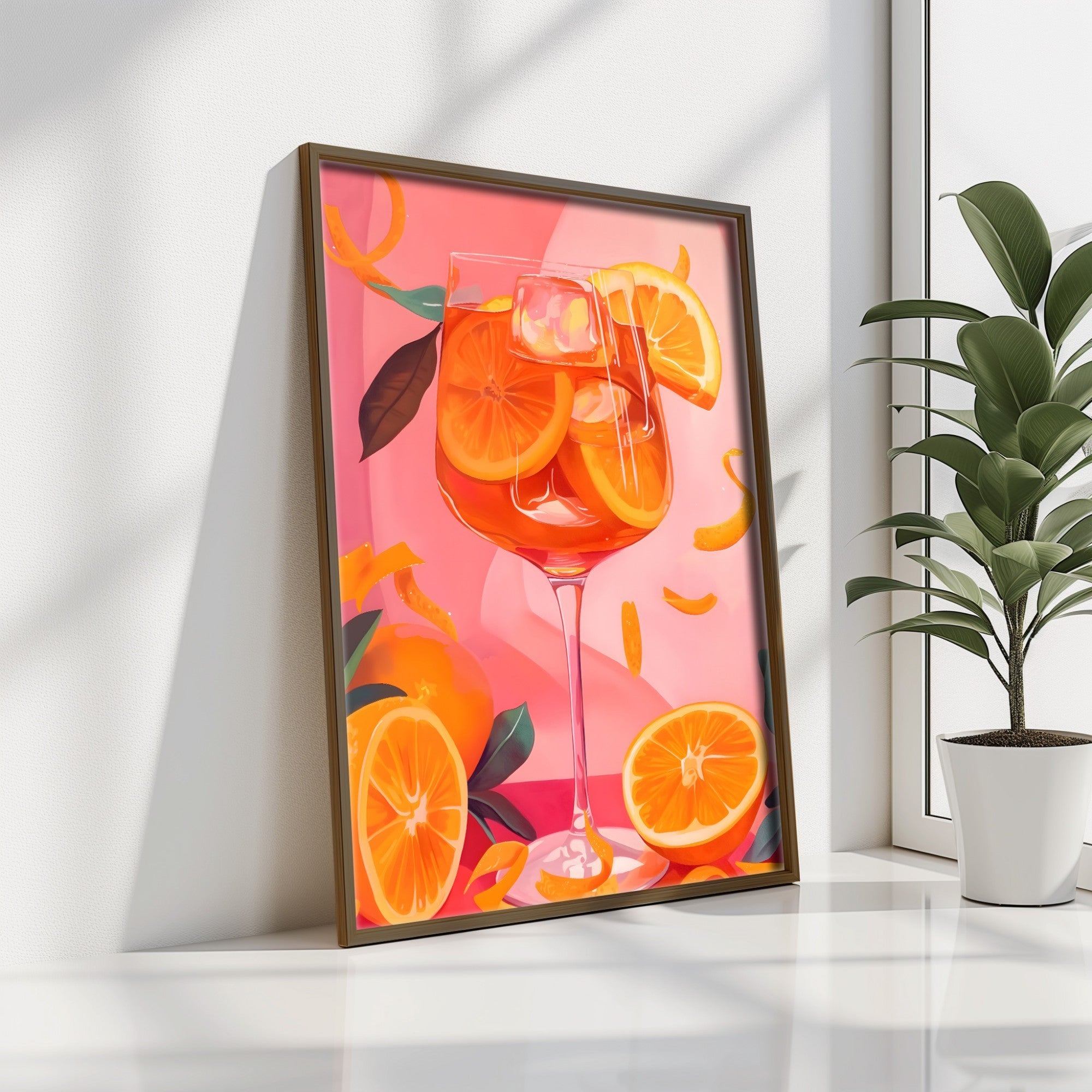 Quadro Decorativo MDF Emoldurado GE252-L Multicolor 35x47cm - Impressão UV em Madeira de Pinho