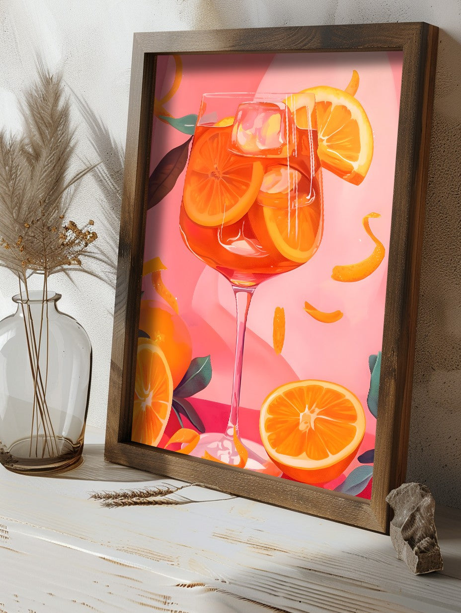 Quadro Decorativo MDF Emoldurado GE252-L Multicolor 35x47cm - Impressão UV em Madeira de Pinho