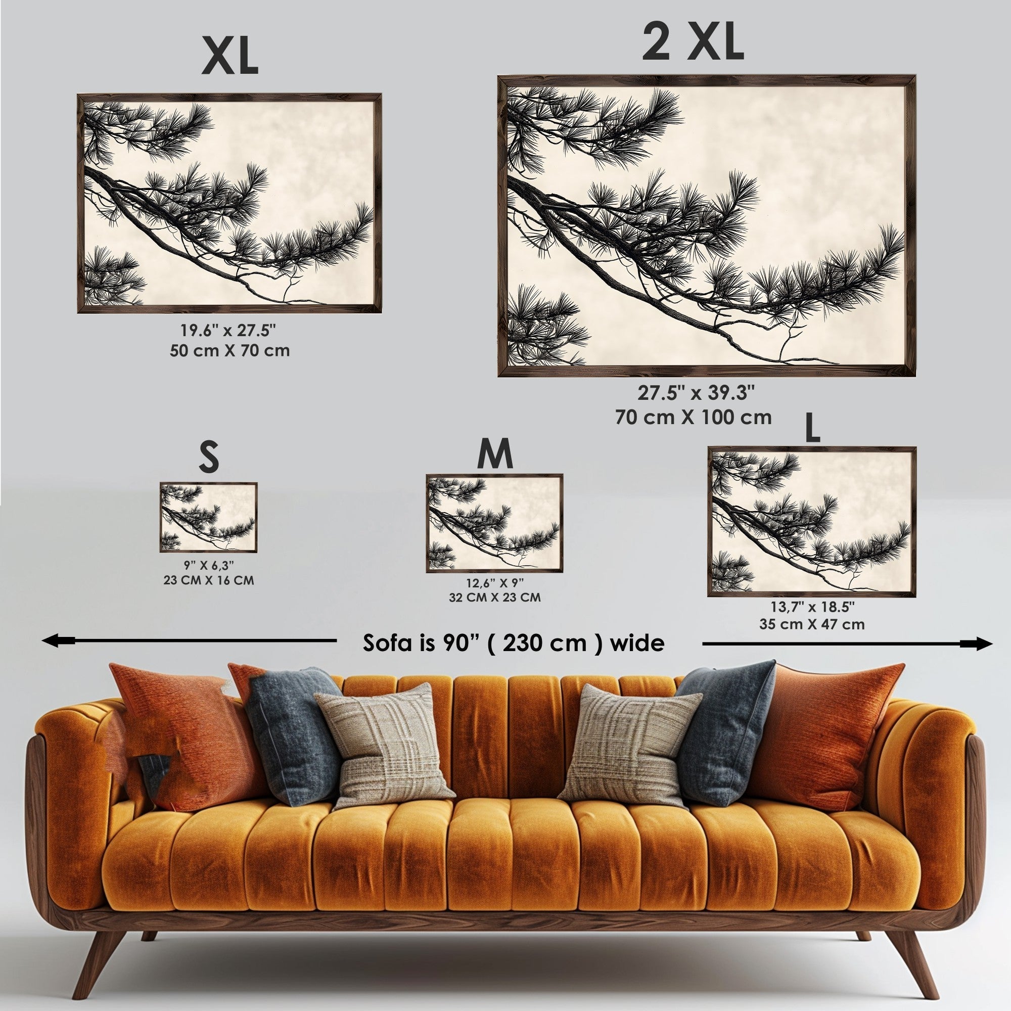 Quadro Decorativo MDF Emoldurado GE253-L Multicolor 35x47cm - Impressão UV em Madeira de Pinho