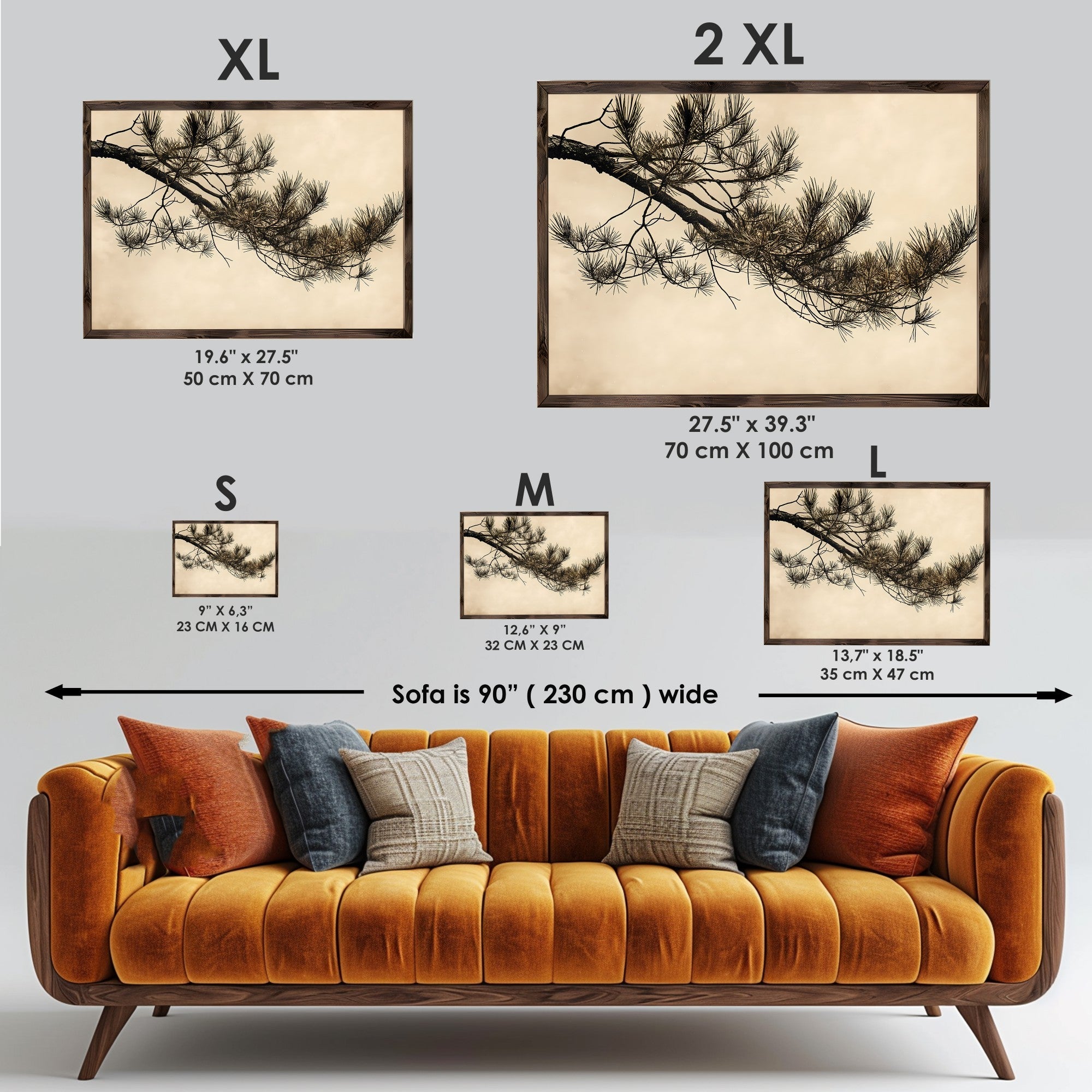 Quadro Decorativo MDF Emoldurado GE255-L Multicolor 35x47cm - Impressão UV em Madeira de Pinho