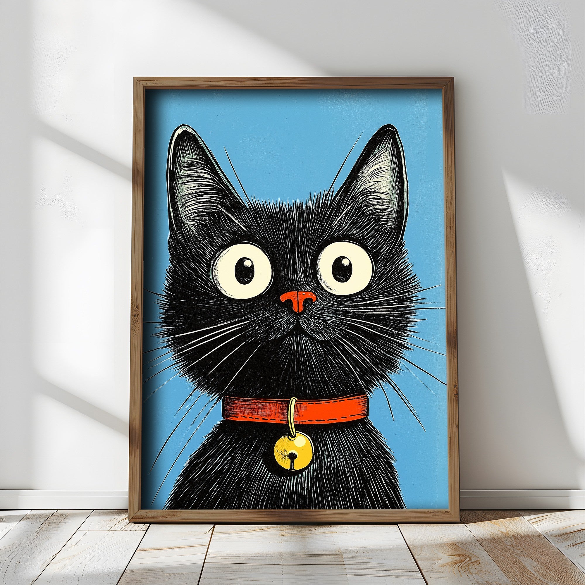 Quadro Decorativo MDF Emoldurado Multicolor 35x47cm - Impressão UV em Madeira de Pinho