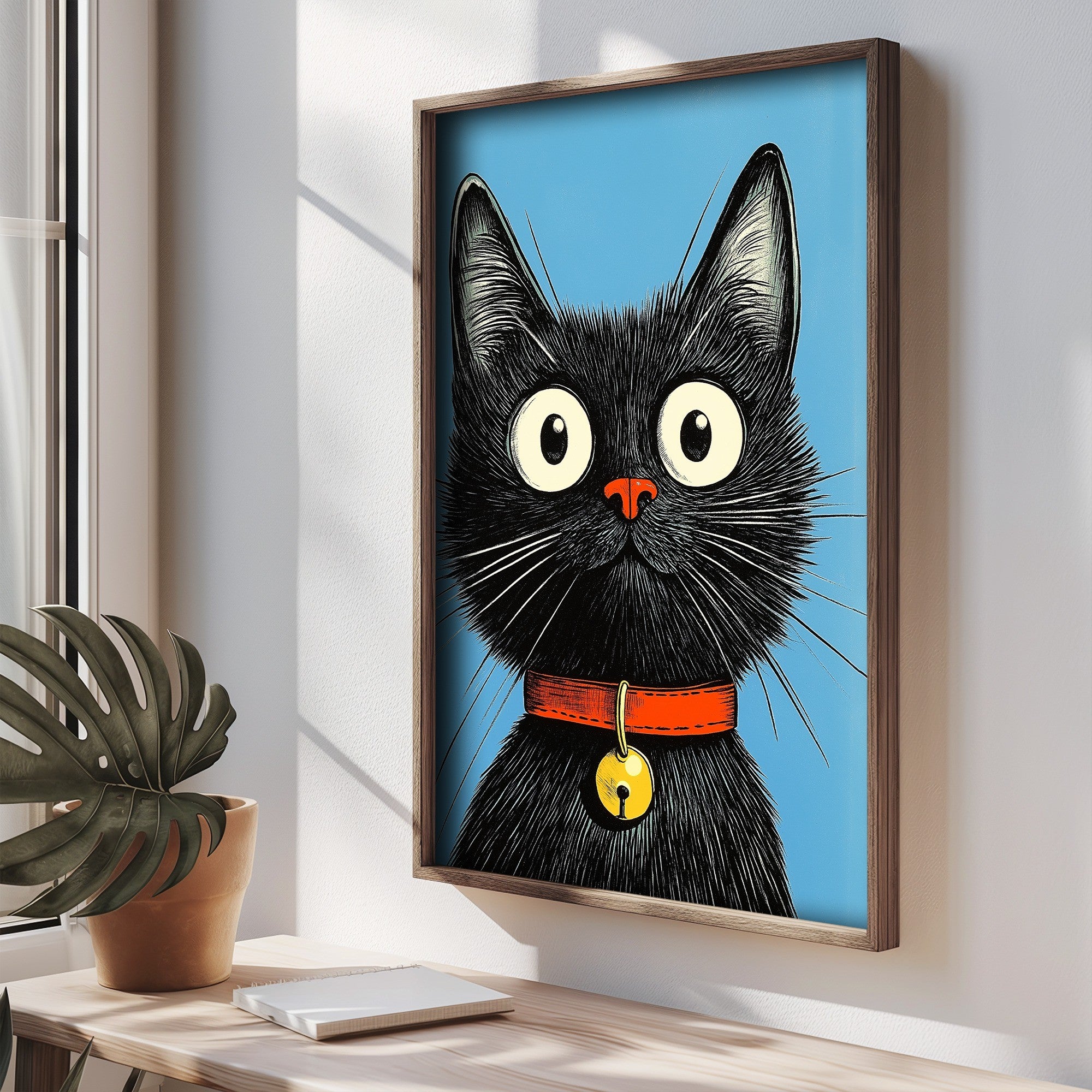 Quadro Decorativo MDF Emoldurado Multicolor 35x47cm - Impressão UV em Madeira de Pinho