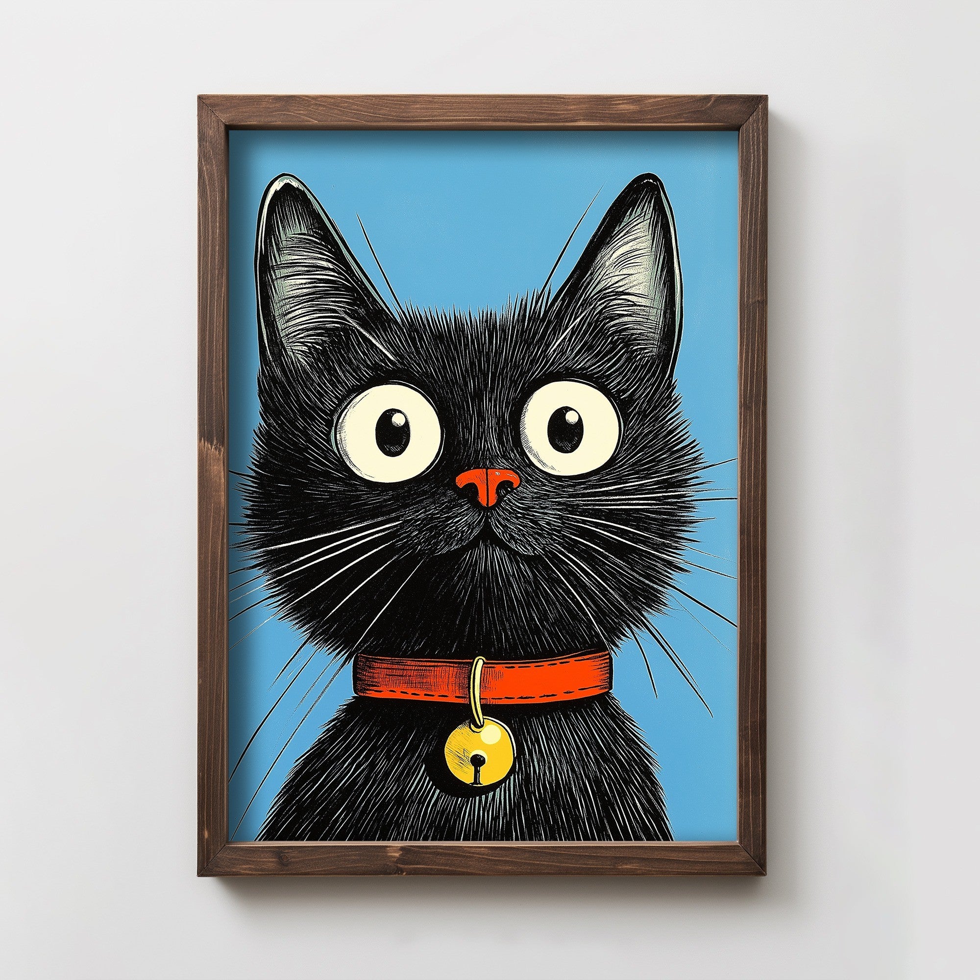 Quadro Decorativo MDF Emoldurado Multicolor 35x47cm - Impressão UV em Madeira de Pinho