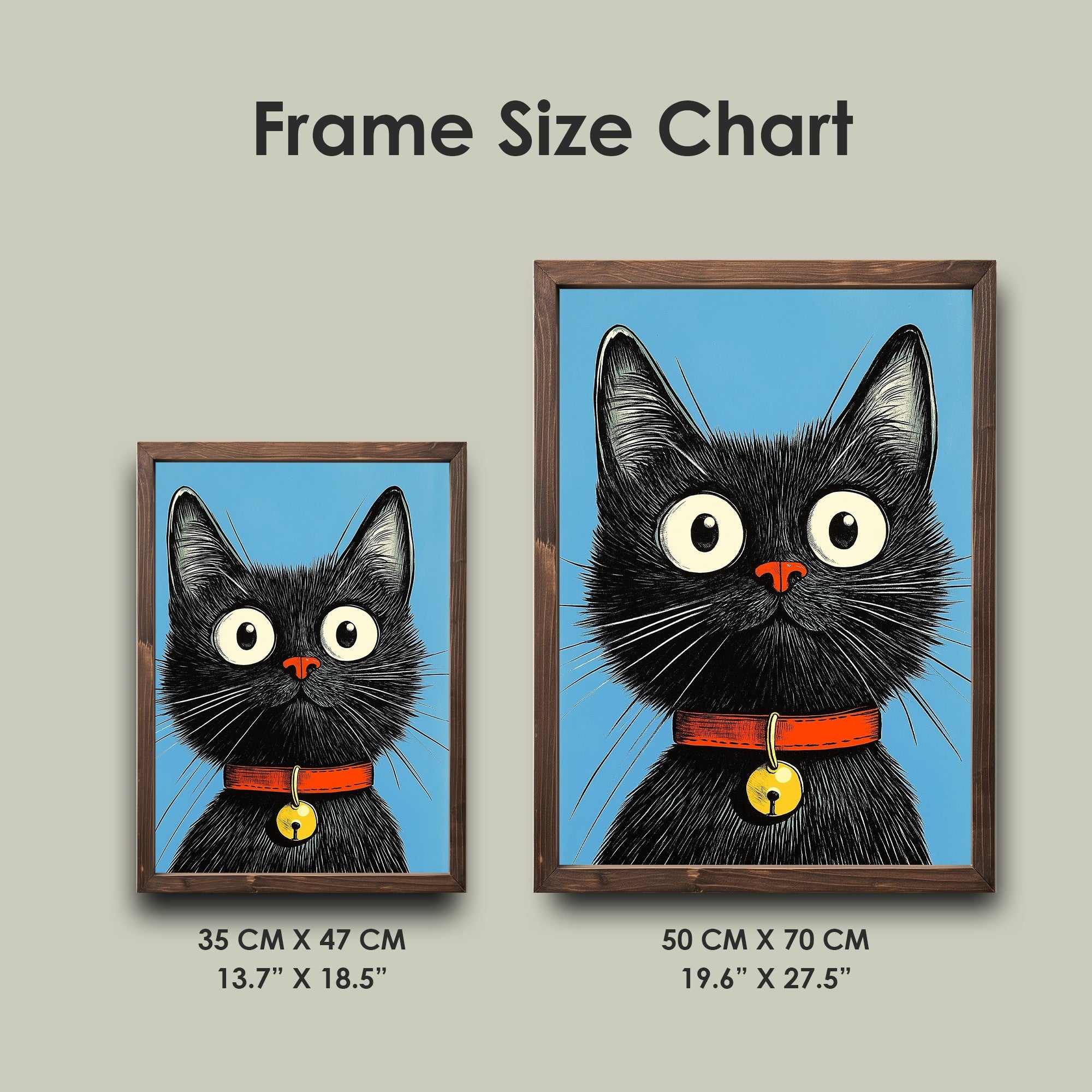 Quadro Decorativo MDF Emoldurado Multicolor 35x47cm - Impressão UV em Madeira de Pinho