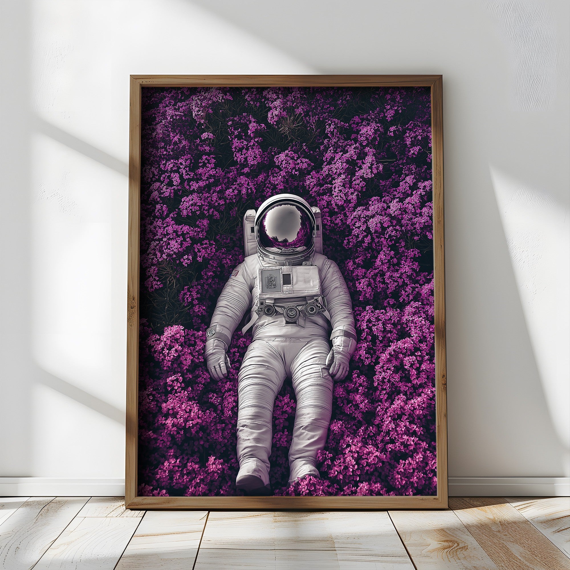 Quadro Decorativo MDF Emoldurado Multicolor 35x47cm - Impressão UV em Madeira de Pinho