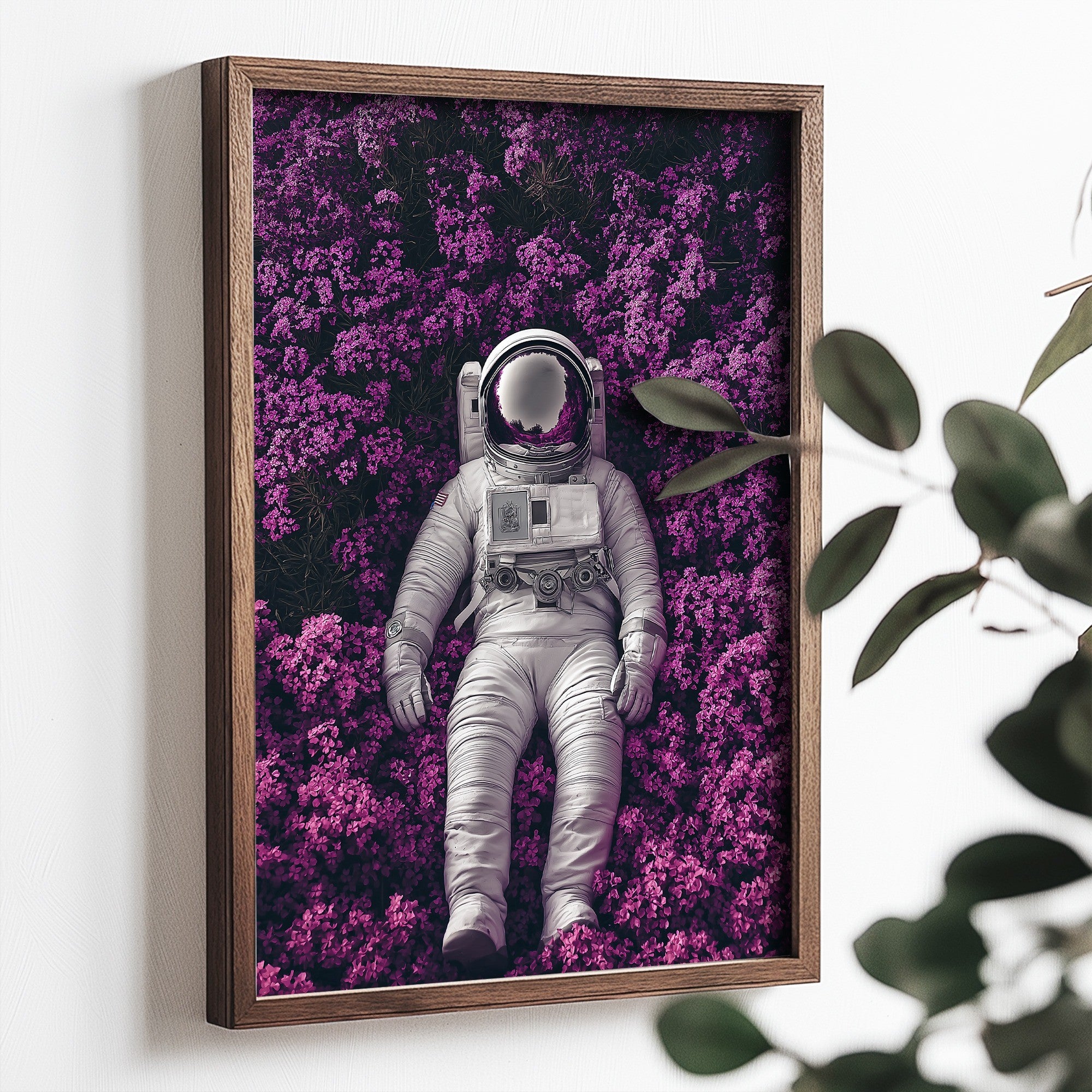 Quadro Decorativo MDF Emoldurado Multicolor 35x47cm - Impressão UV em Madeira de Pinho