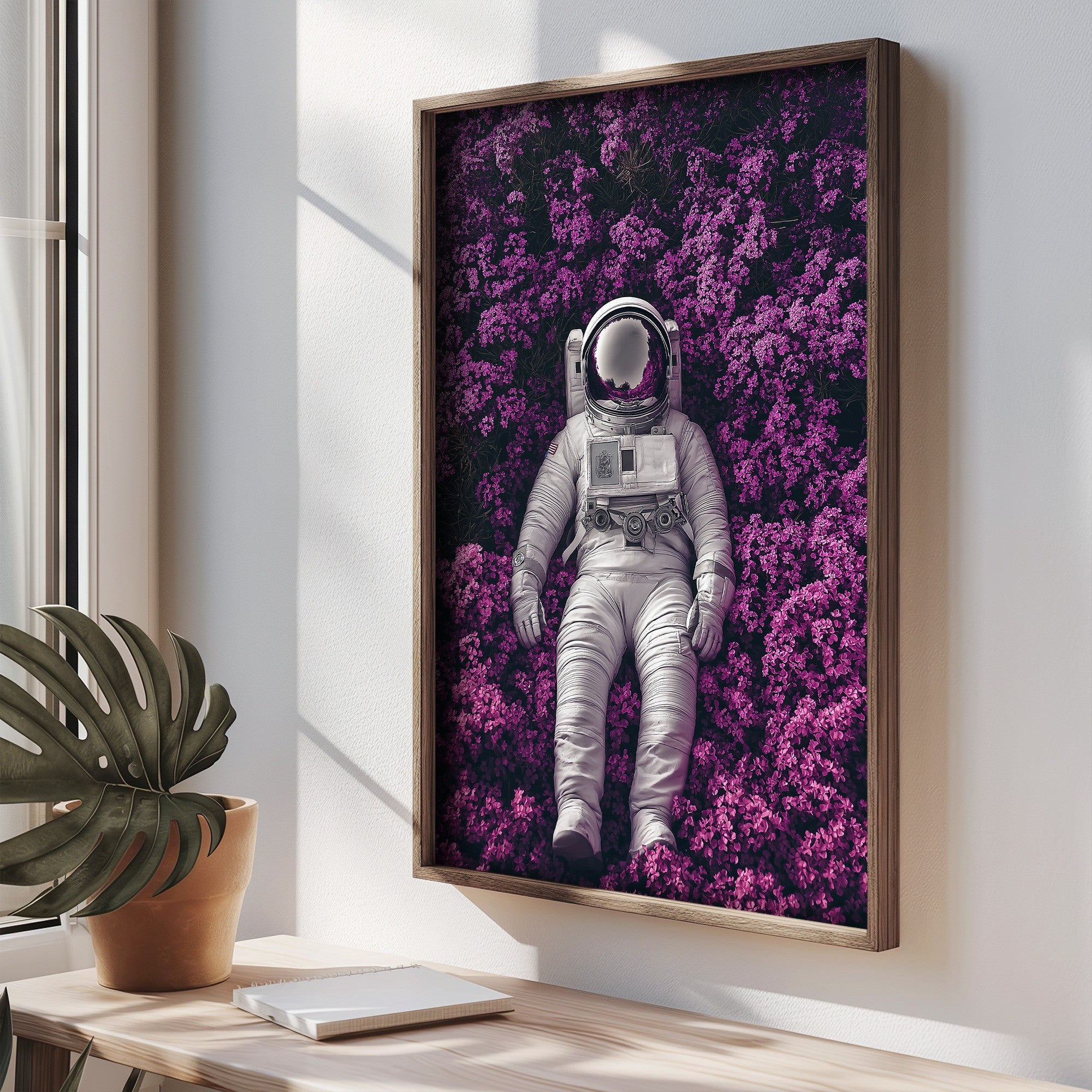 Quadro Decorativo MDF Emoldurado Multicolor 35x47cm - Impressão UV em Madeira de Pinho