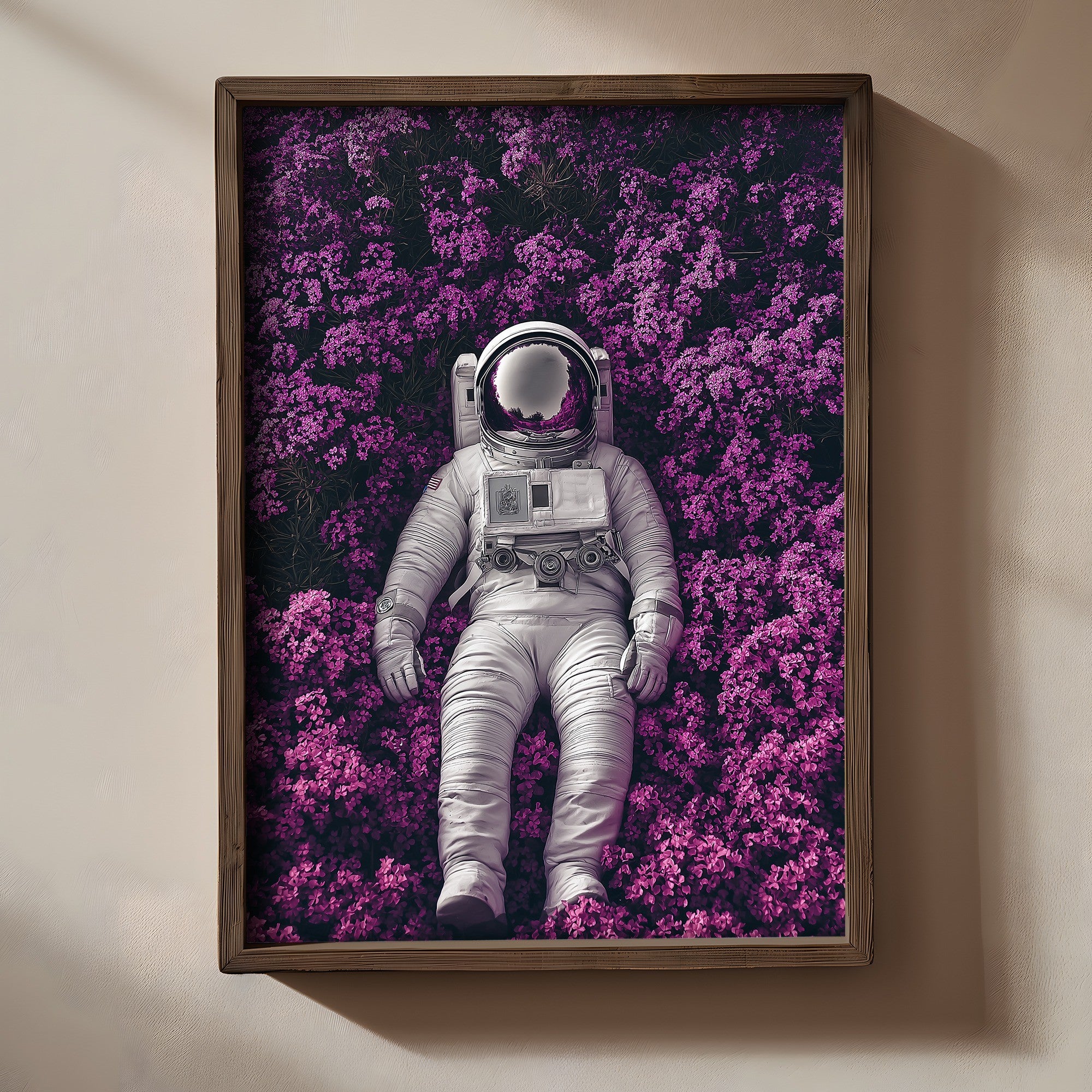 Quadro Decorativo MDF Emoldurado Multicolor 35x47cm - Impressão UV em Madeira de Pinho