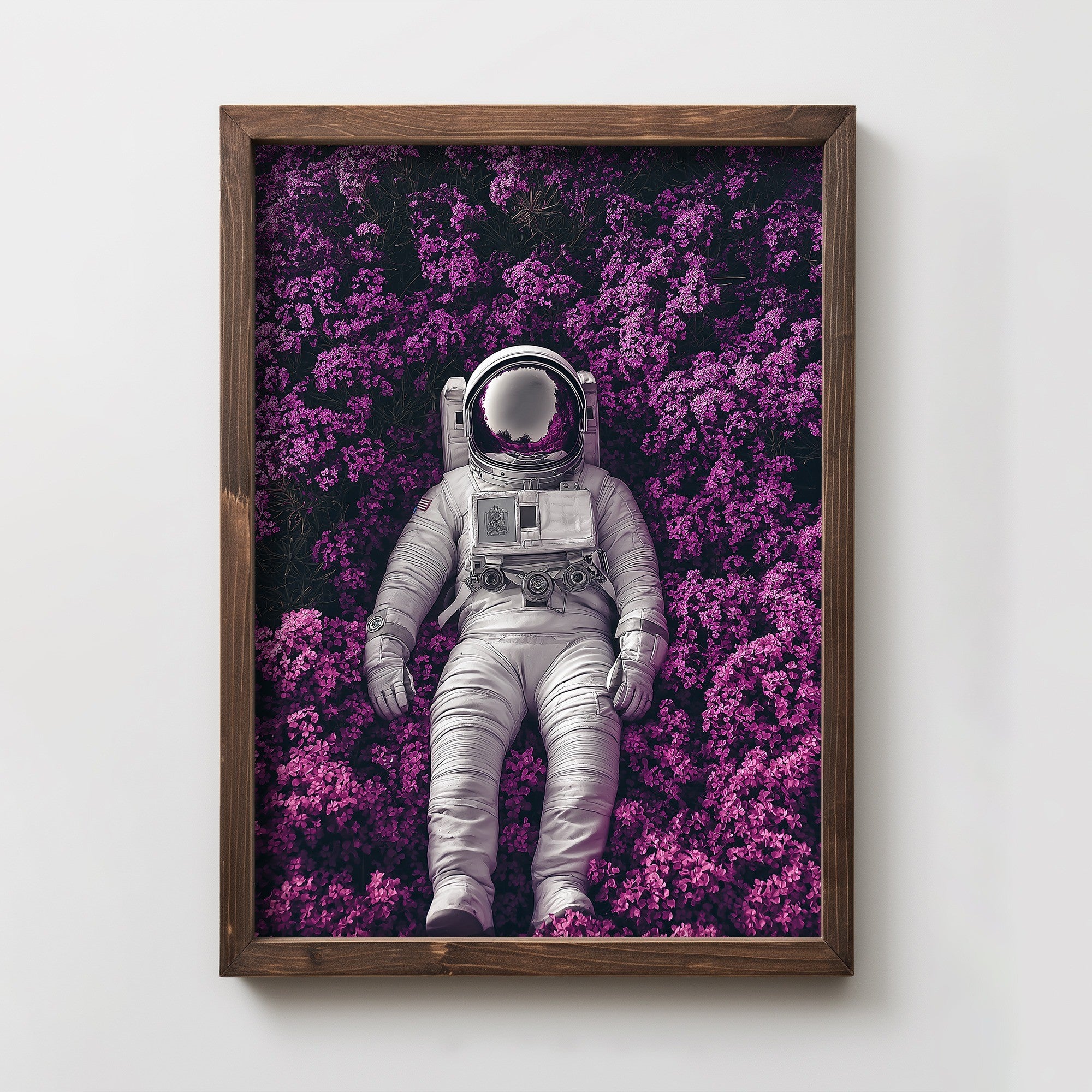 Quadro Decorativo MDF Emoldurado Multicolor 35x47cm - Impressão UV em Madeira de Pinho