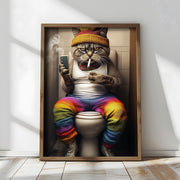 Quadro Decorativo MDF Emoldurado Multicolor 35x47cm - Impressão UV em Madeira de Pinho