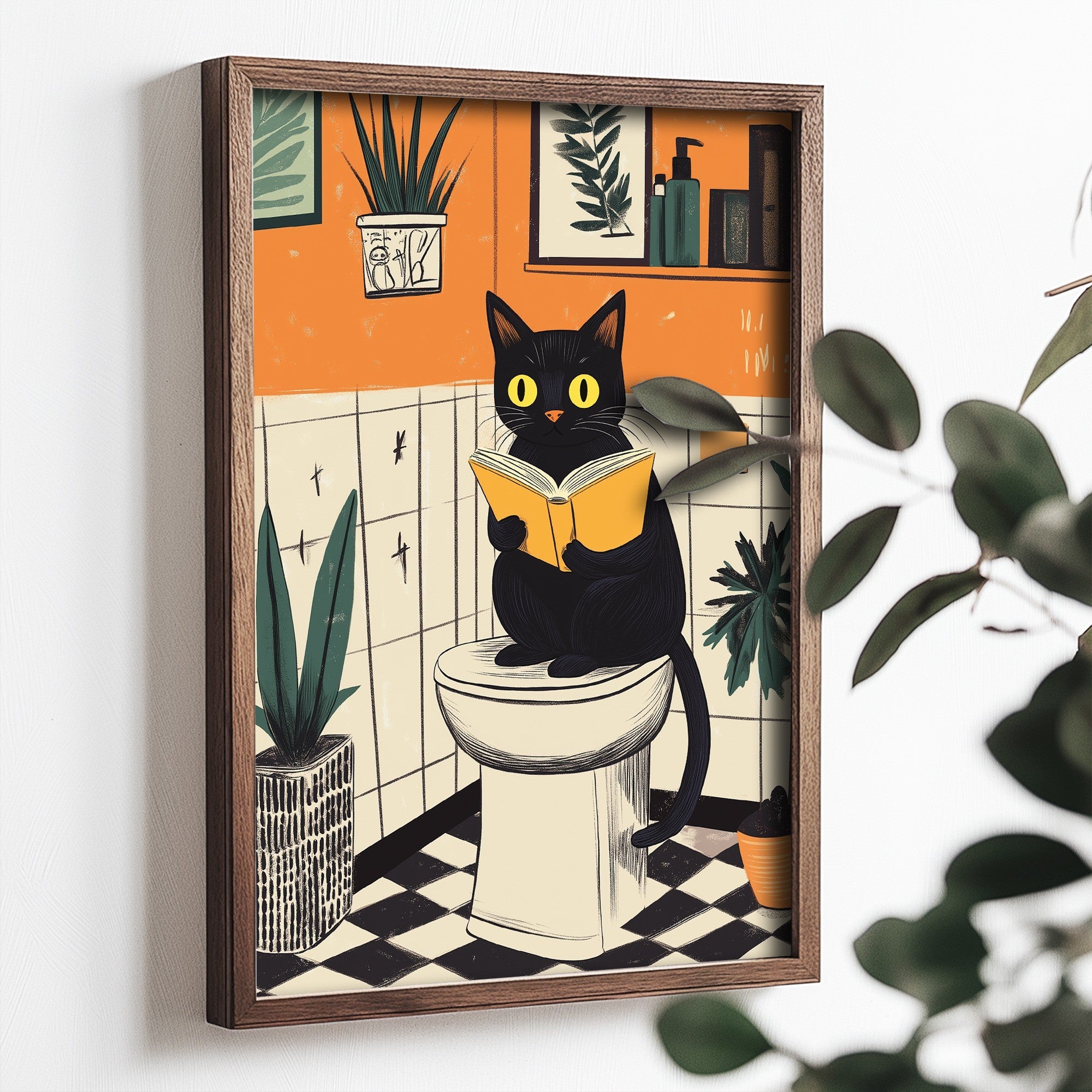 Quadro Decorativo MDF Emoldurado Multicolor 35x47cm - Impressão UV em Madeira de Pinho