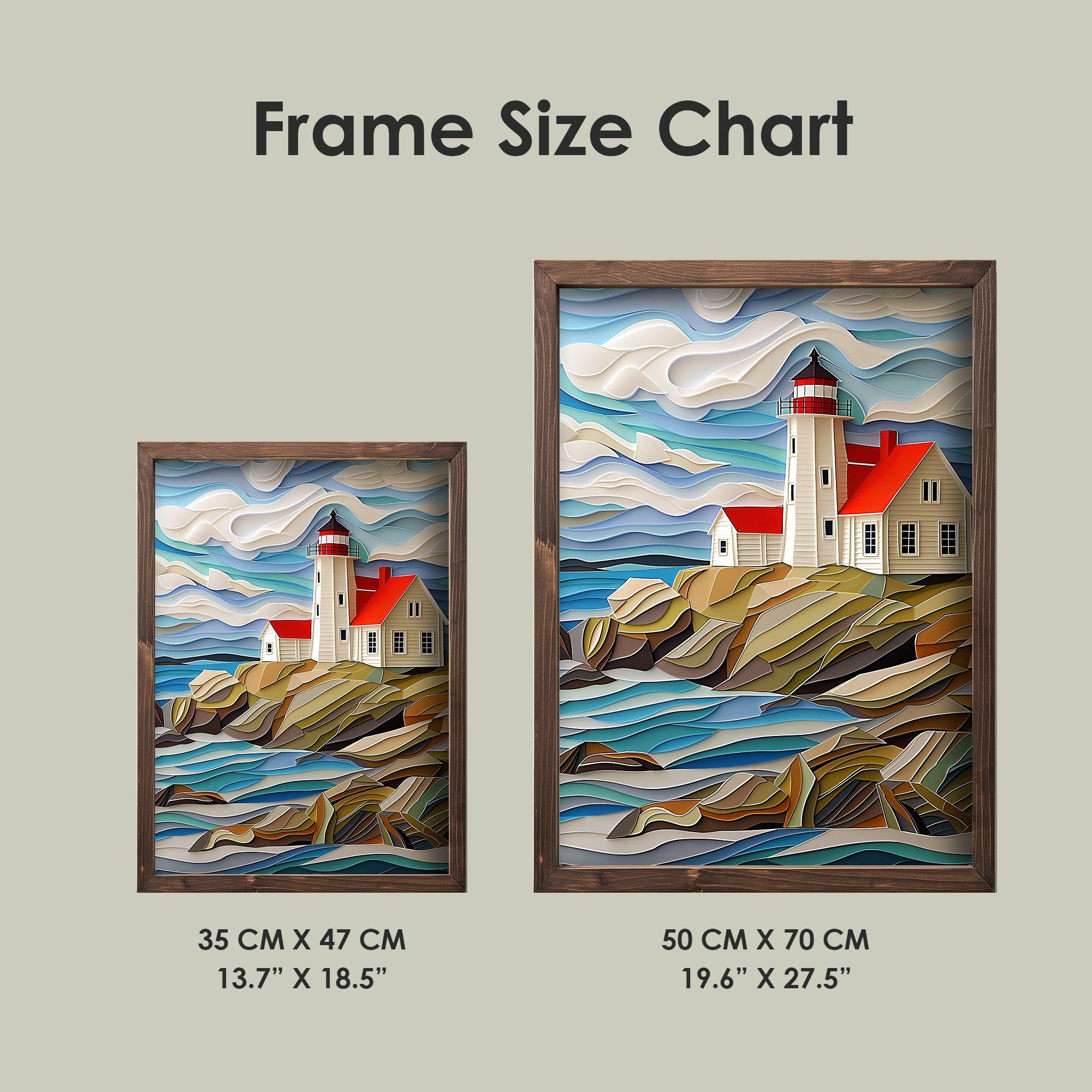 Quadro Decorativo MDF Emoldurado Multicolor 35x47cm - Impressão UV em Madeira de Pinho