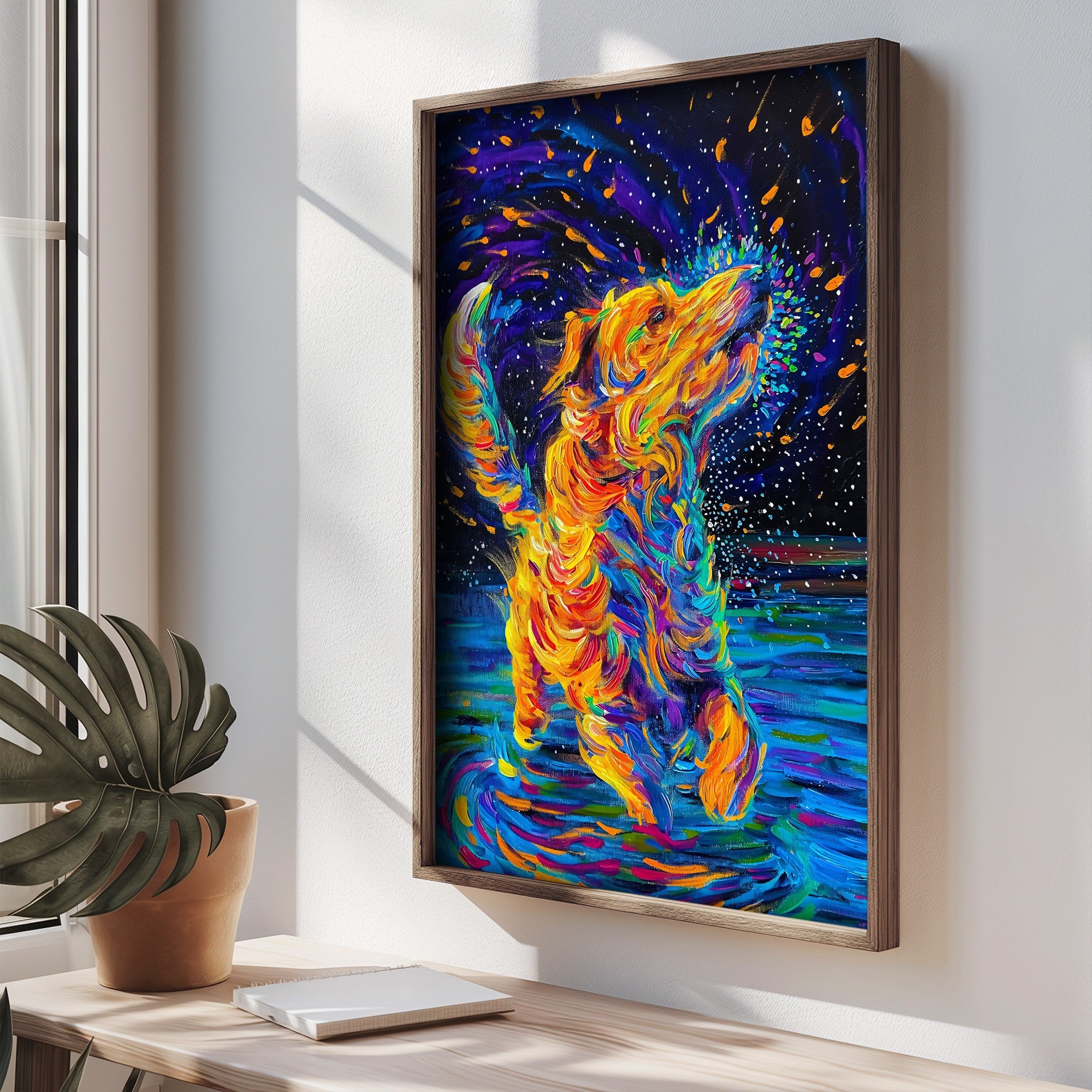 Quadro Decorativo MDF Emoldurado Multicolor 35x47cm - Impressão UV em Madeira de Pinho