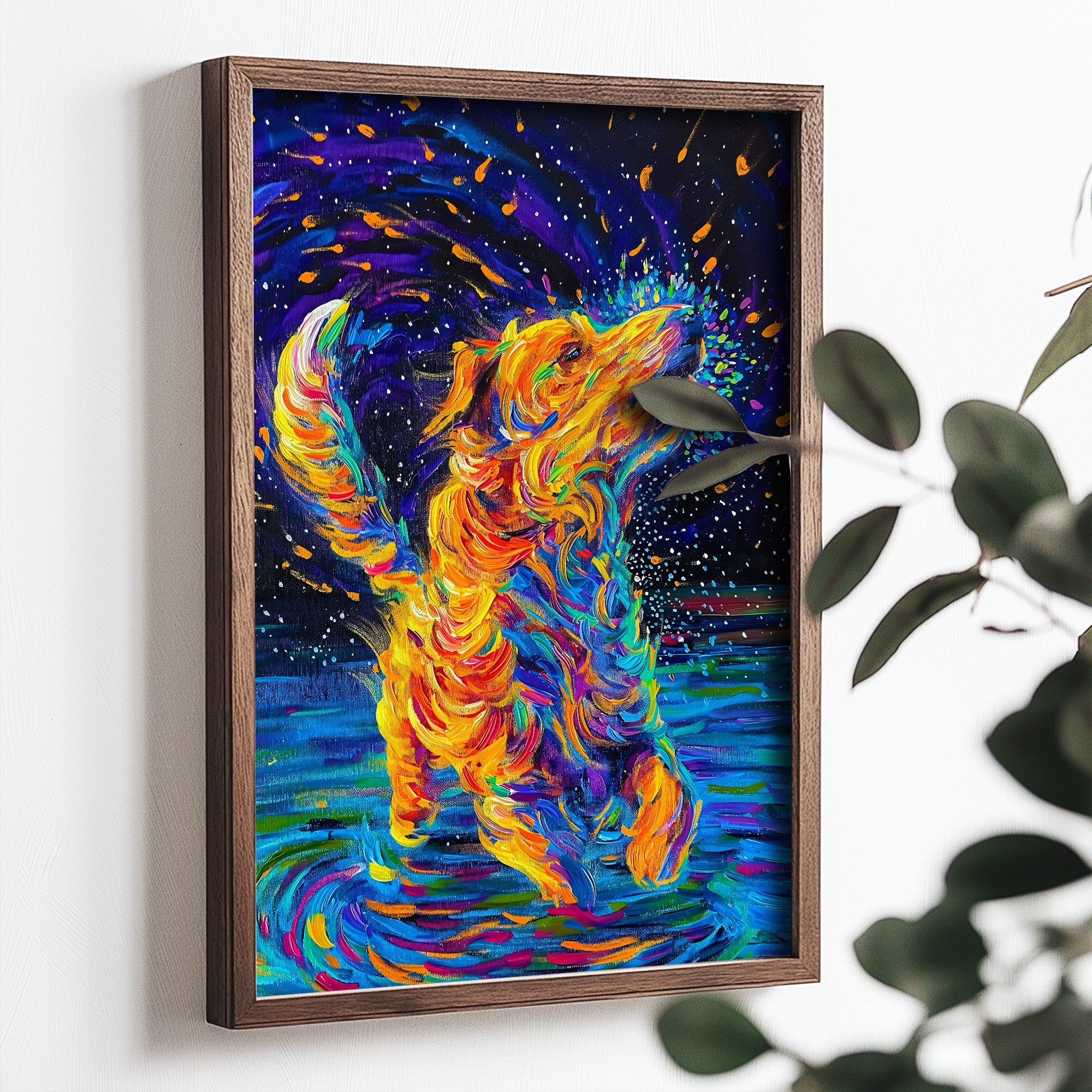 Quadro Decorativo MDF Emoldurado Multicolor 35x47cm - Impressão UV em Madeira de Pinho