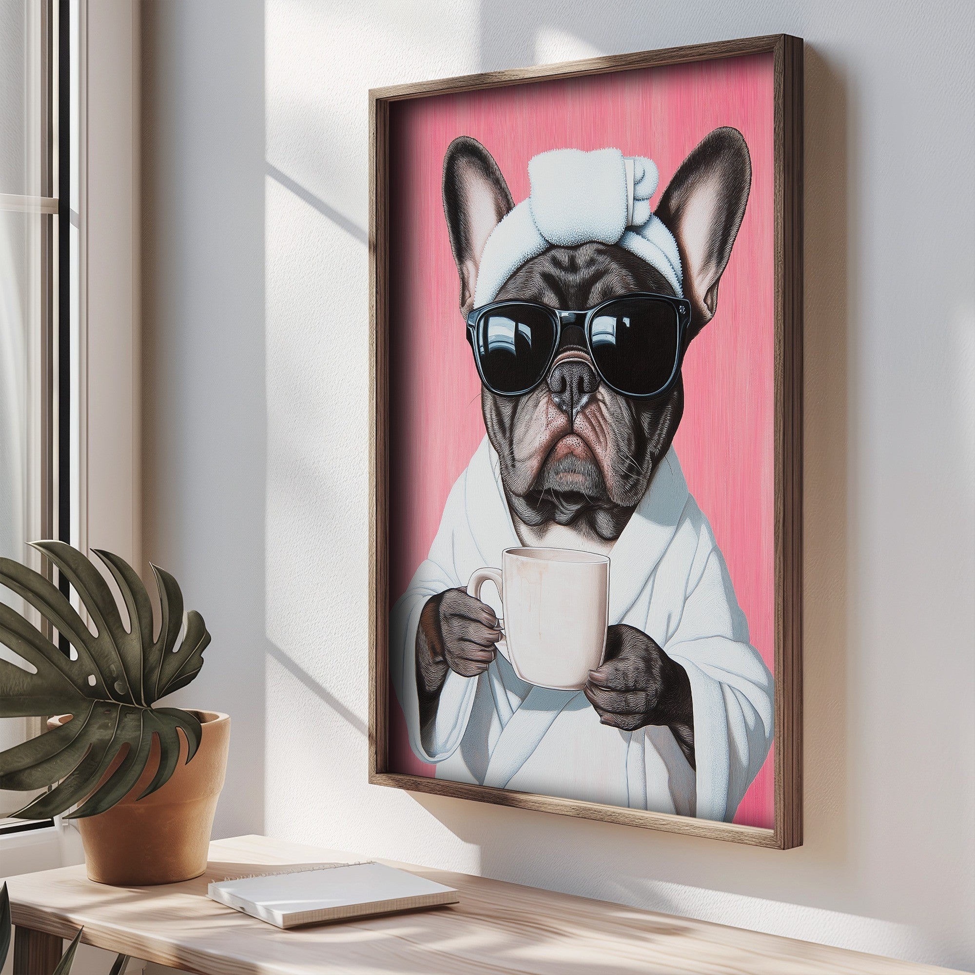 Quadro Decorativo MDF Multicolor com Moldura de Pinho - Impressão UV 35x47cm