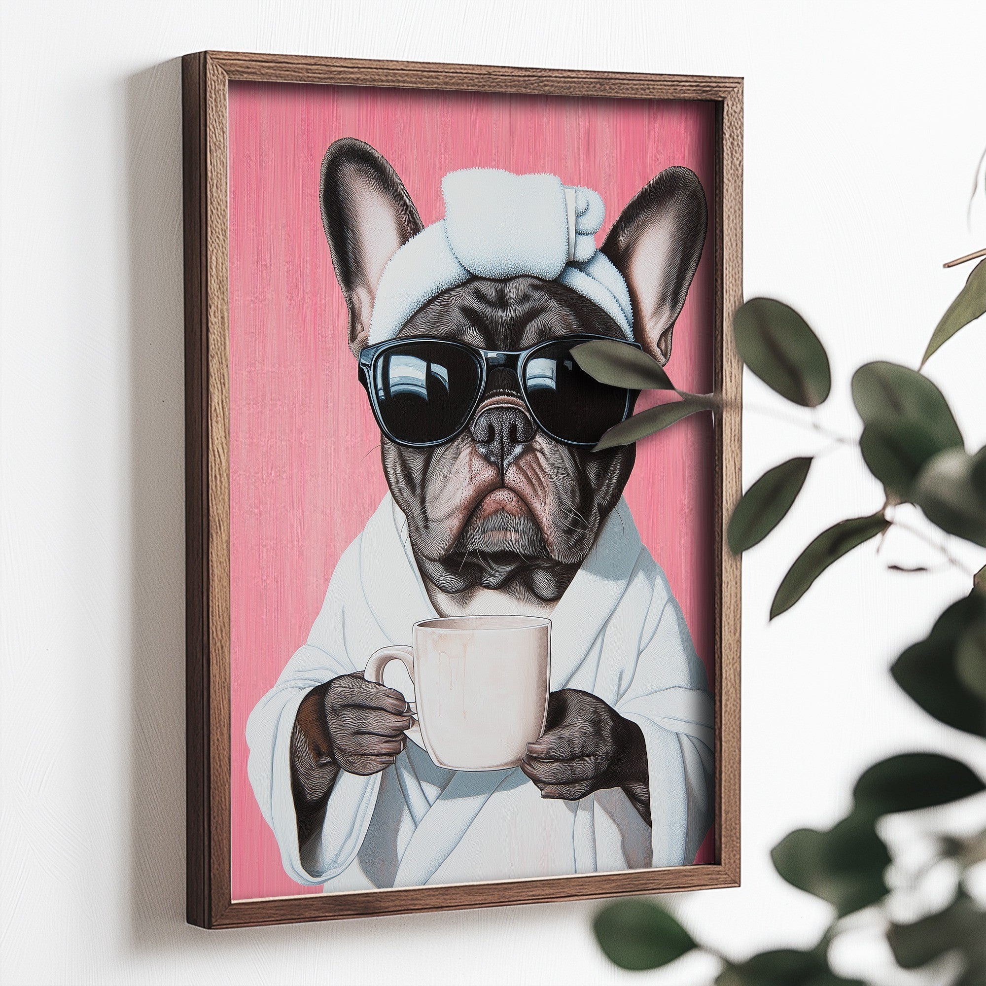 Quadro Decorativo MDF Multicolor com Moldura de Pinho - Impressão UV 35x47cm